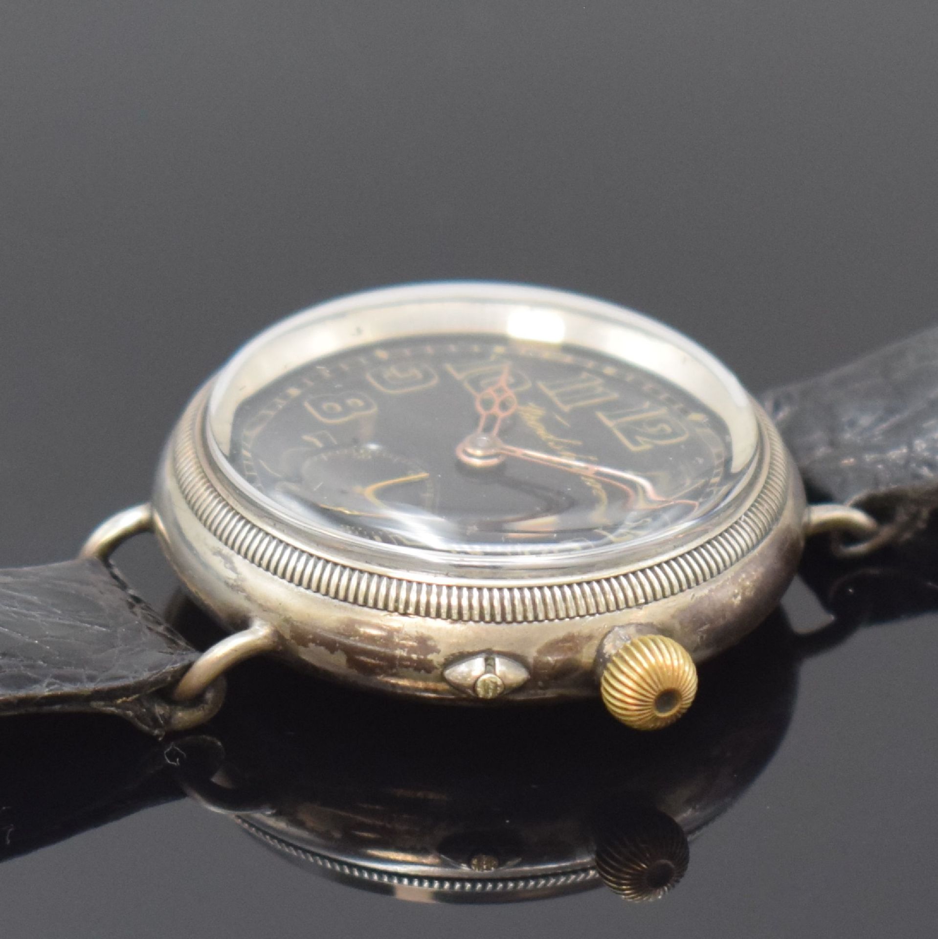 IWC / Frodsham / Stauffer & Co. frühe Herrenarmbanduhr, - Image 4 of 7