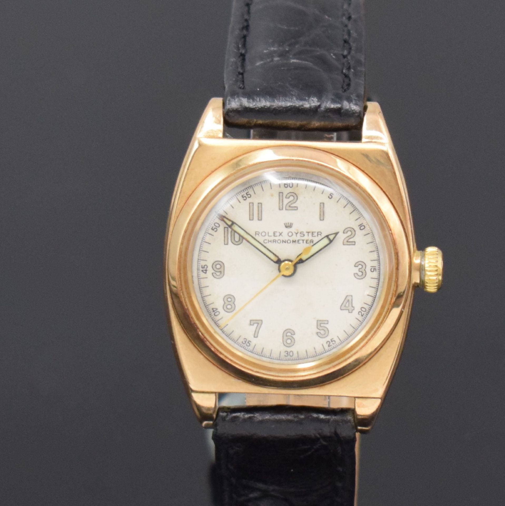 ROLEX Oyster Chronometer seltene Armbanduhr in RG 585/000 - Image 2 of 8