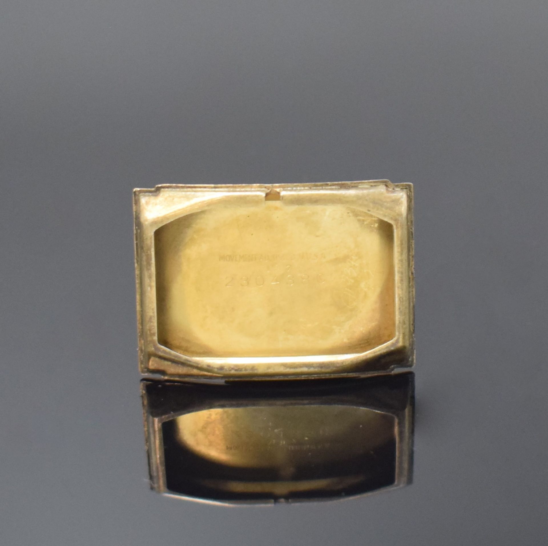 LONGINES / GRUEN 2 rechteckige goldfilled Armbanduhren, - Bild 8 aus 9