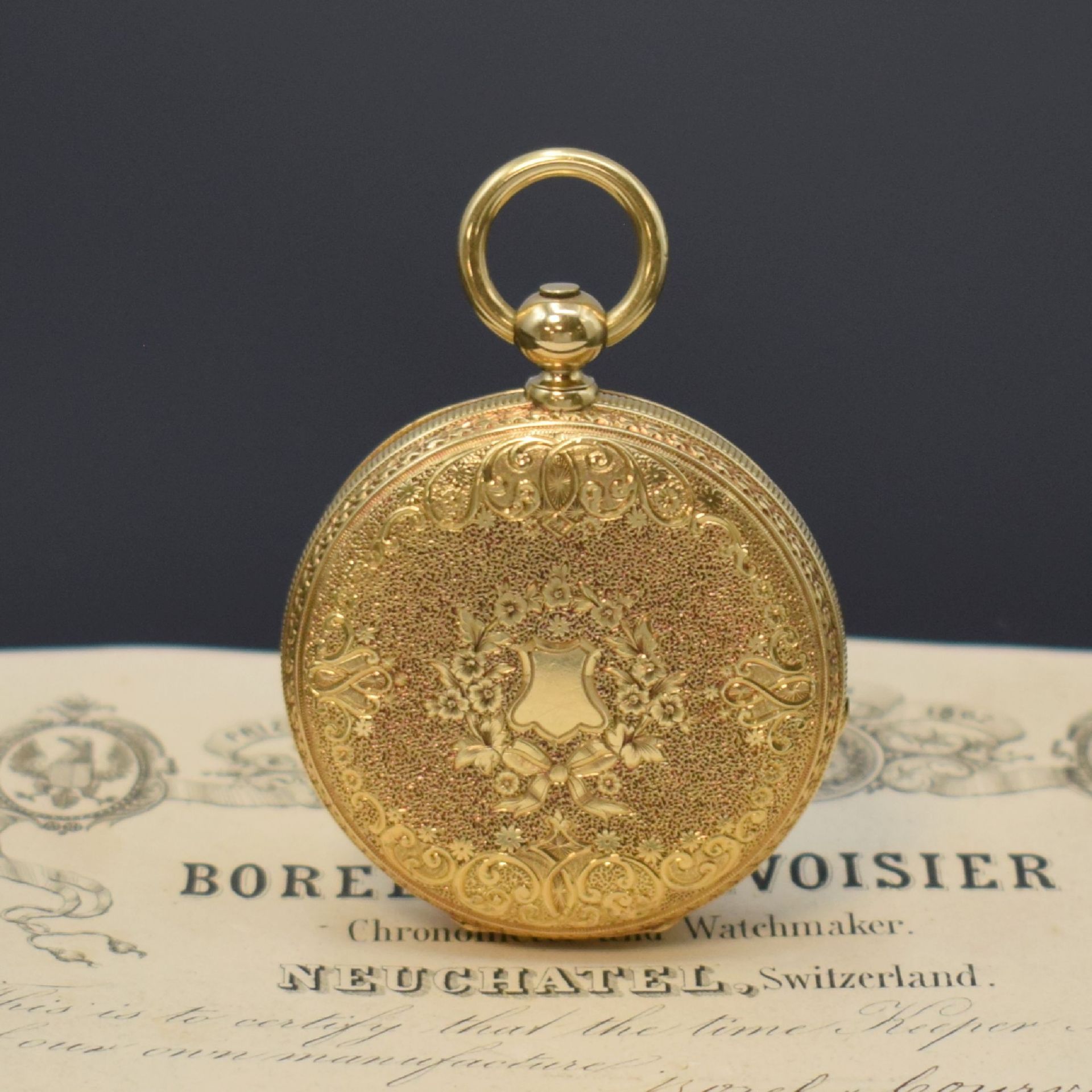 BOREL & COURVOISIER Savonette in GG 750/000,  Schweiz um - Bild 4 aus 10