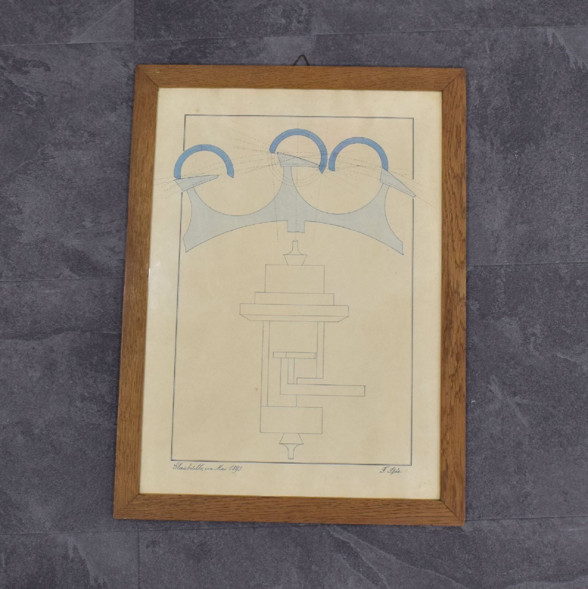 UHRMACHERSCHULE GLASHÜTTE 1893 2 seltene, kolorierte - Image 2 of 4