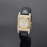 LONGINES seltene rechteckige Armbanduhr in WG/GG 18k, USA