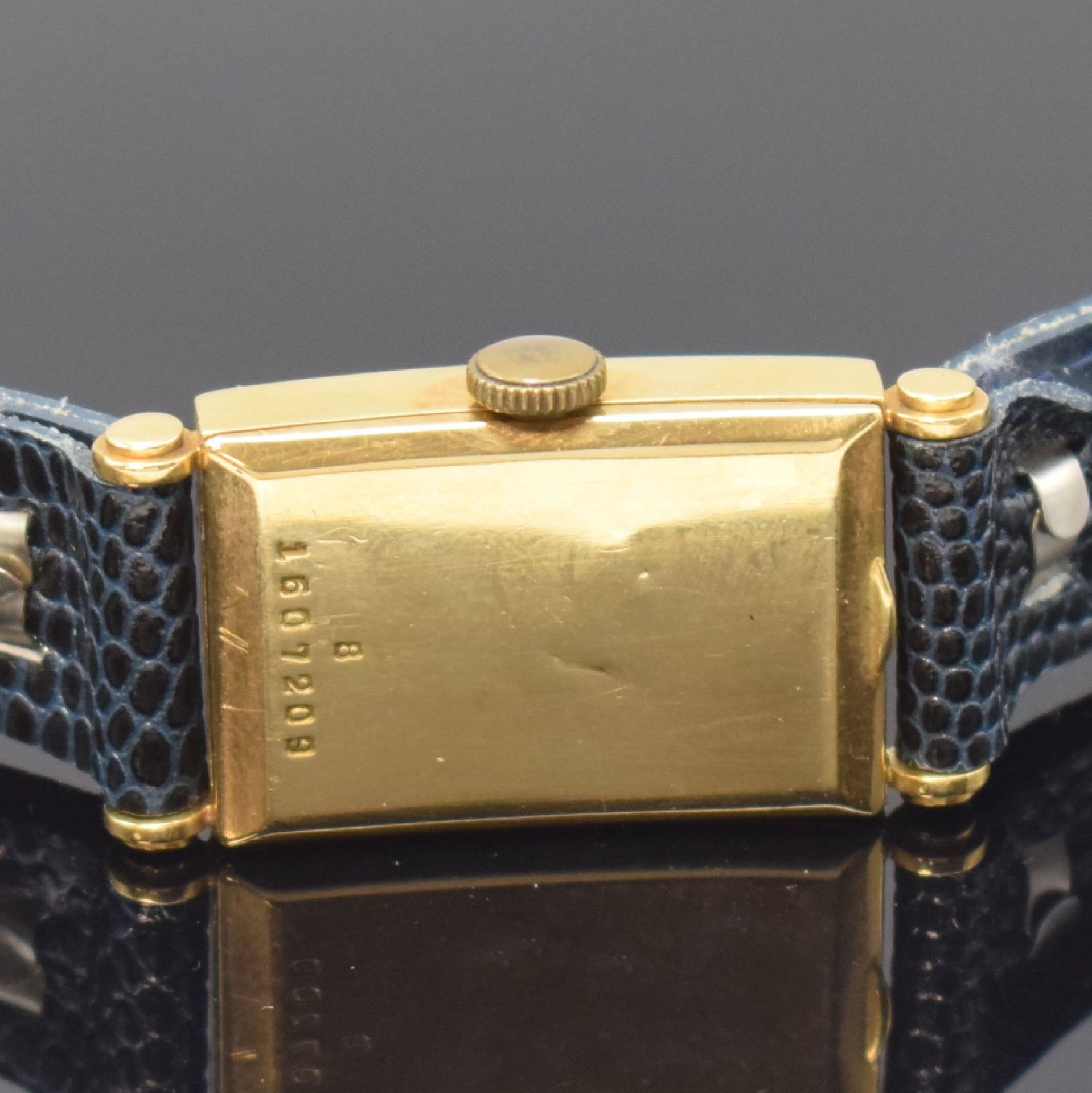 FAVRE LEUBA rechteckige Armbanduhr in GG 750/000,  Schweiz - Bild 4 aus 7