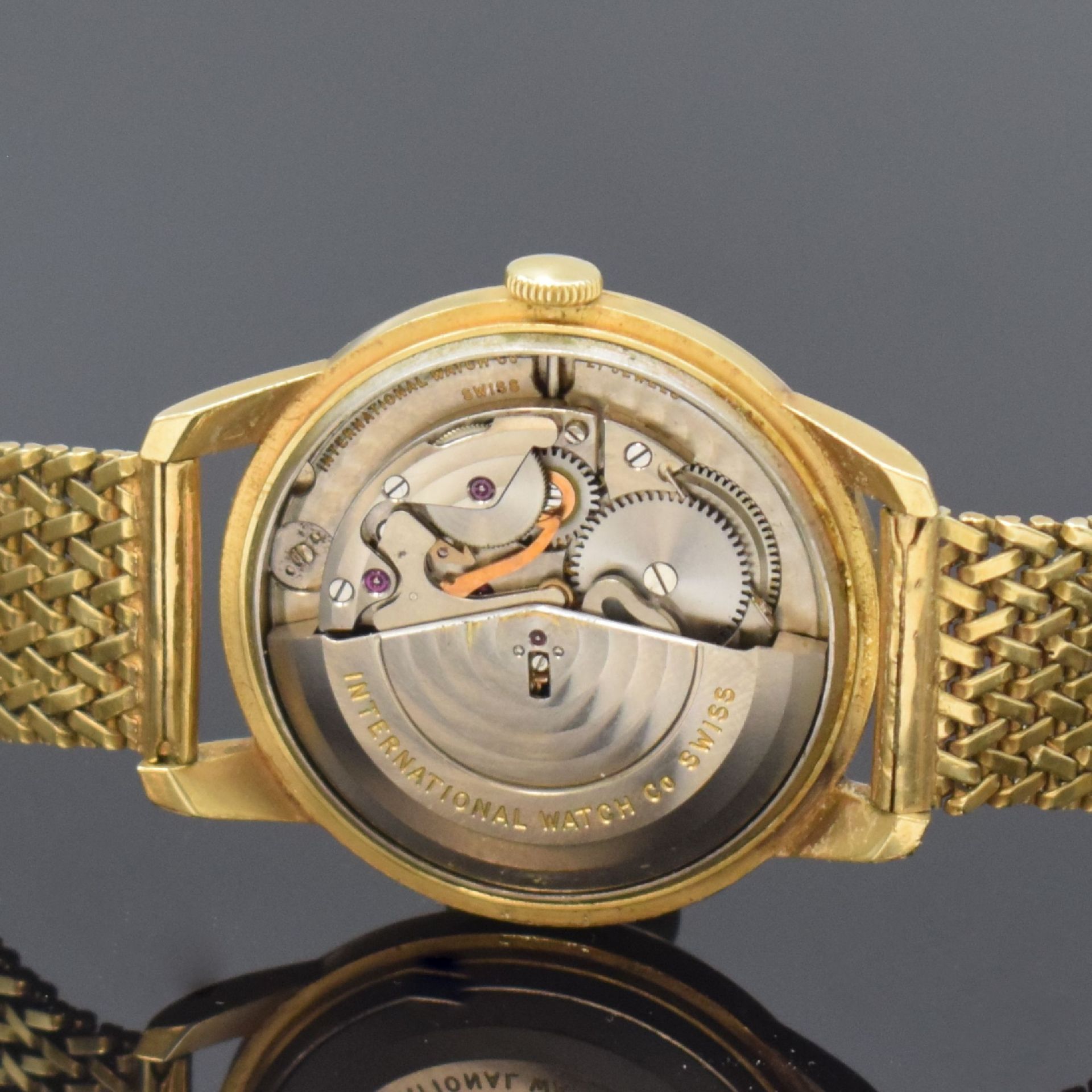 IWC Herrenarmbanduhr in GG 750/000, Schweiz um 1957, - Image 6 of 8