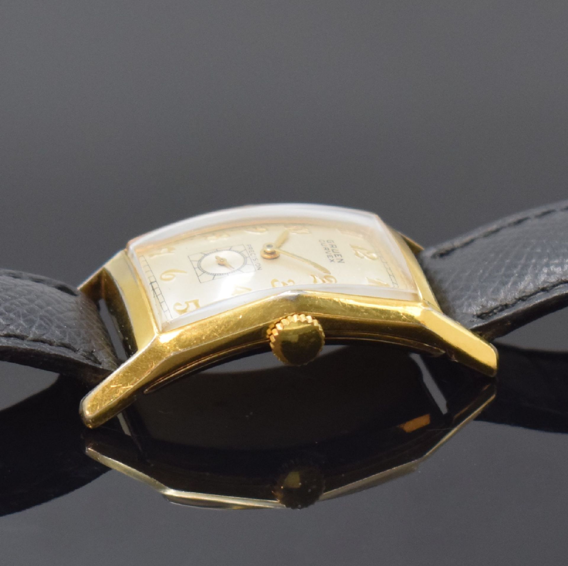 GRUEN Curvex Precision Armbanduhr, Handaufzug, Schweiz - Image 3 of 6