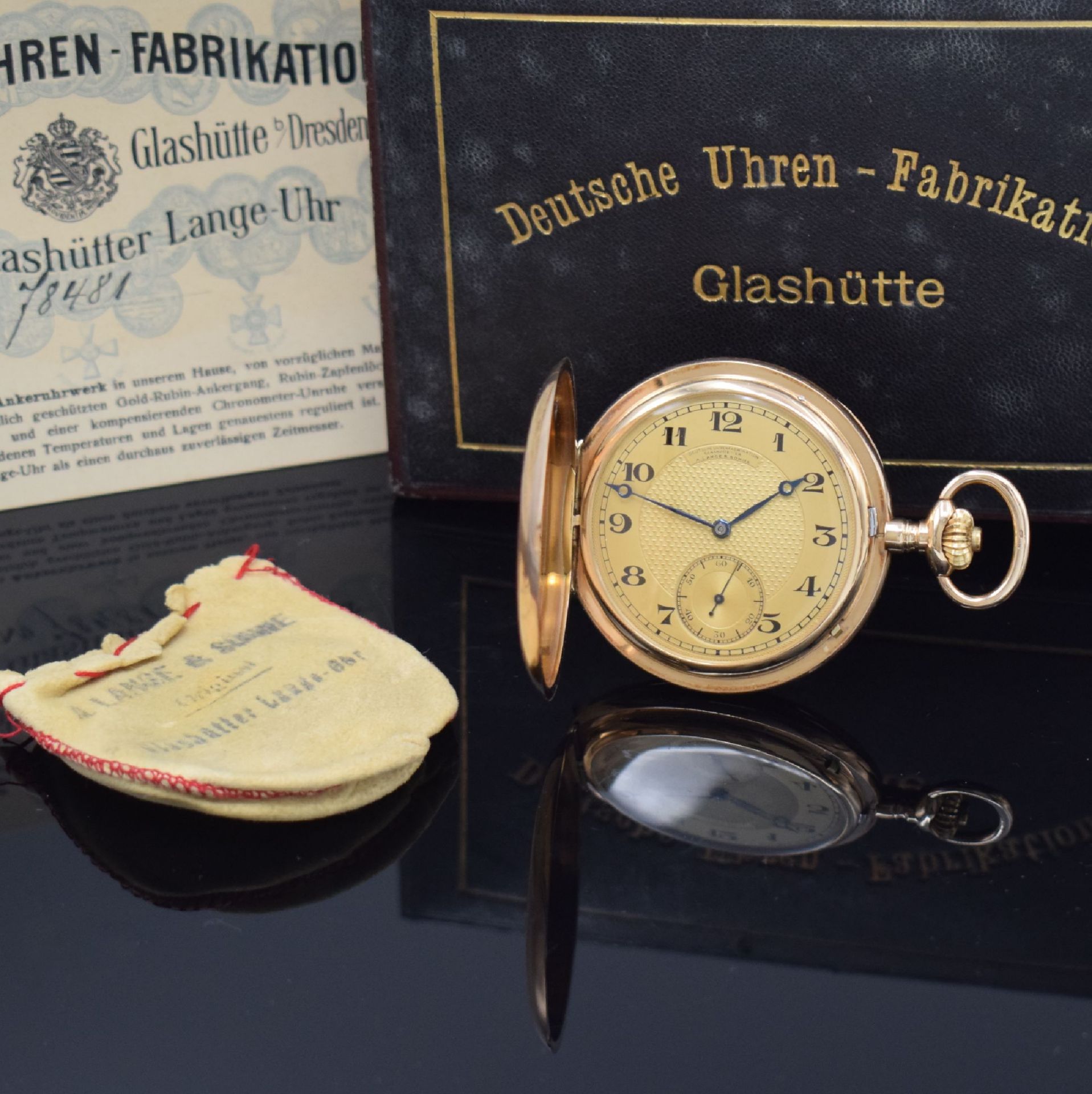 A. LANGE & SÖHNE Deutsche Uhrenfabrikation Glashütte i/SA