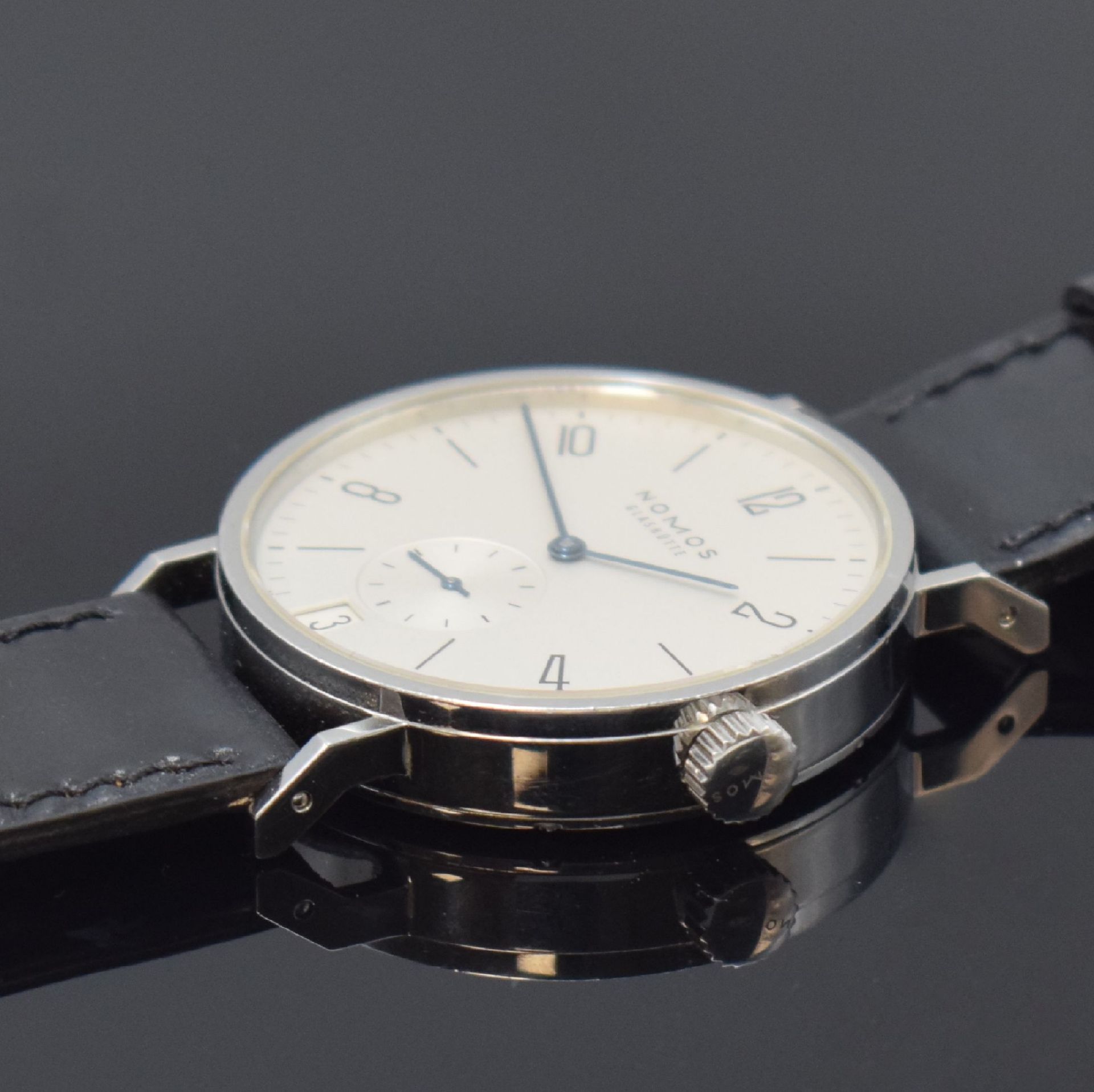 NOMOS Glashütte Herrenarmbanduhr Tangomat in Stahl, - Image 4 of 7