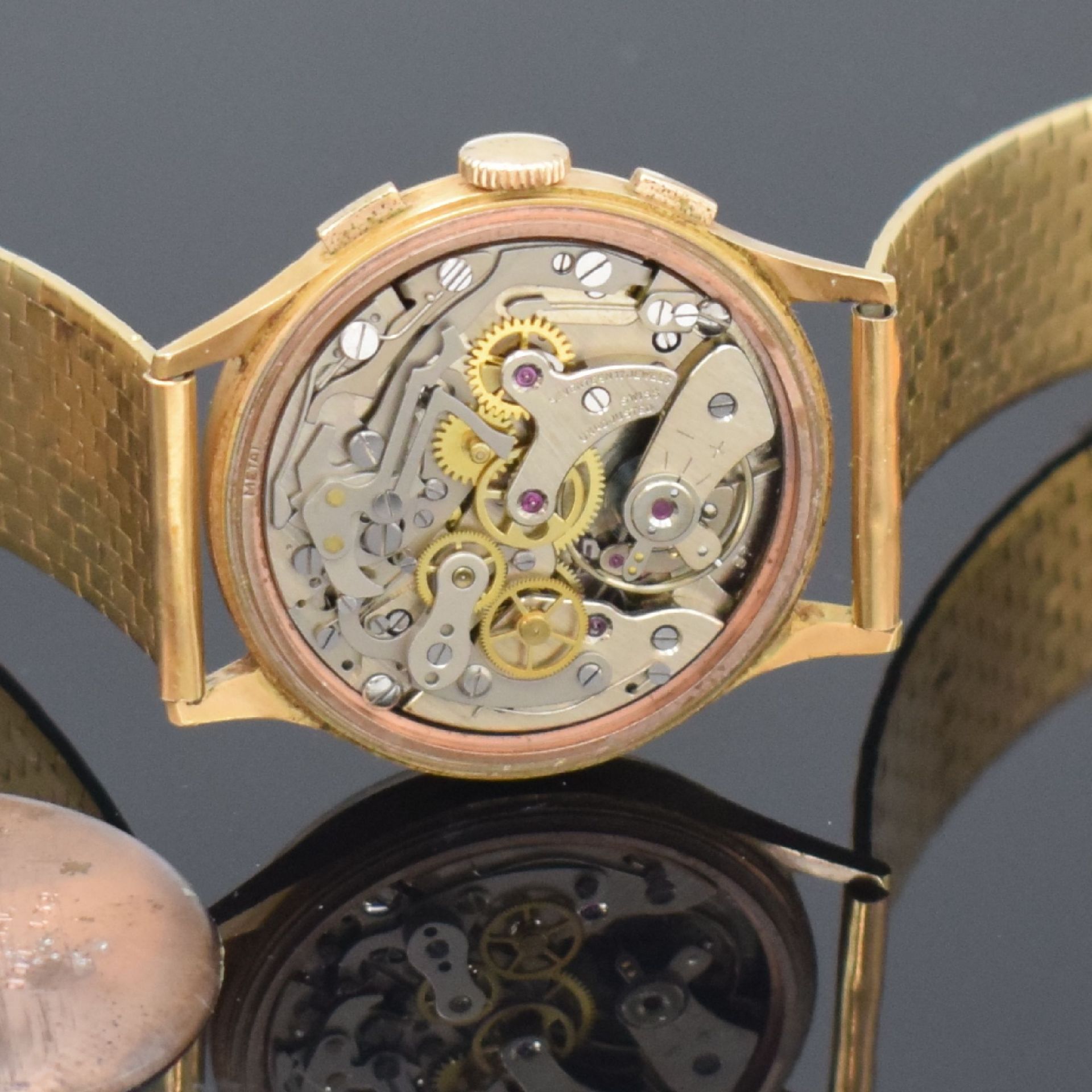 ALMADIA / CHRONOGRAPHE SUISSE Armbandchronograph in RG - Bild 7 aus 7