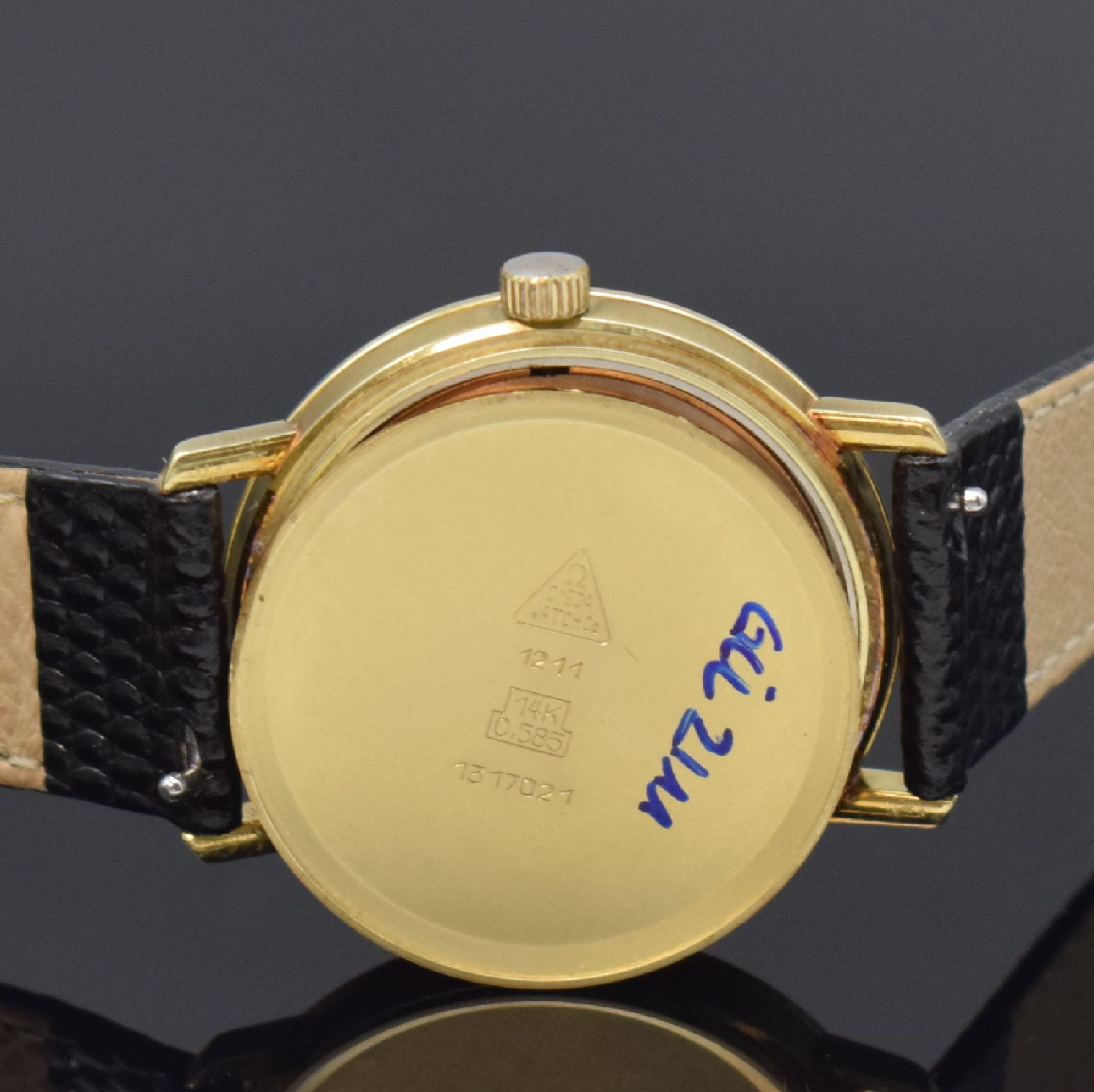 OMEGA Geneve Armbanduhr in GG 585/000,  Schweiz um 1970, - Bild 6 aus 6