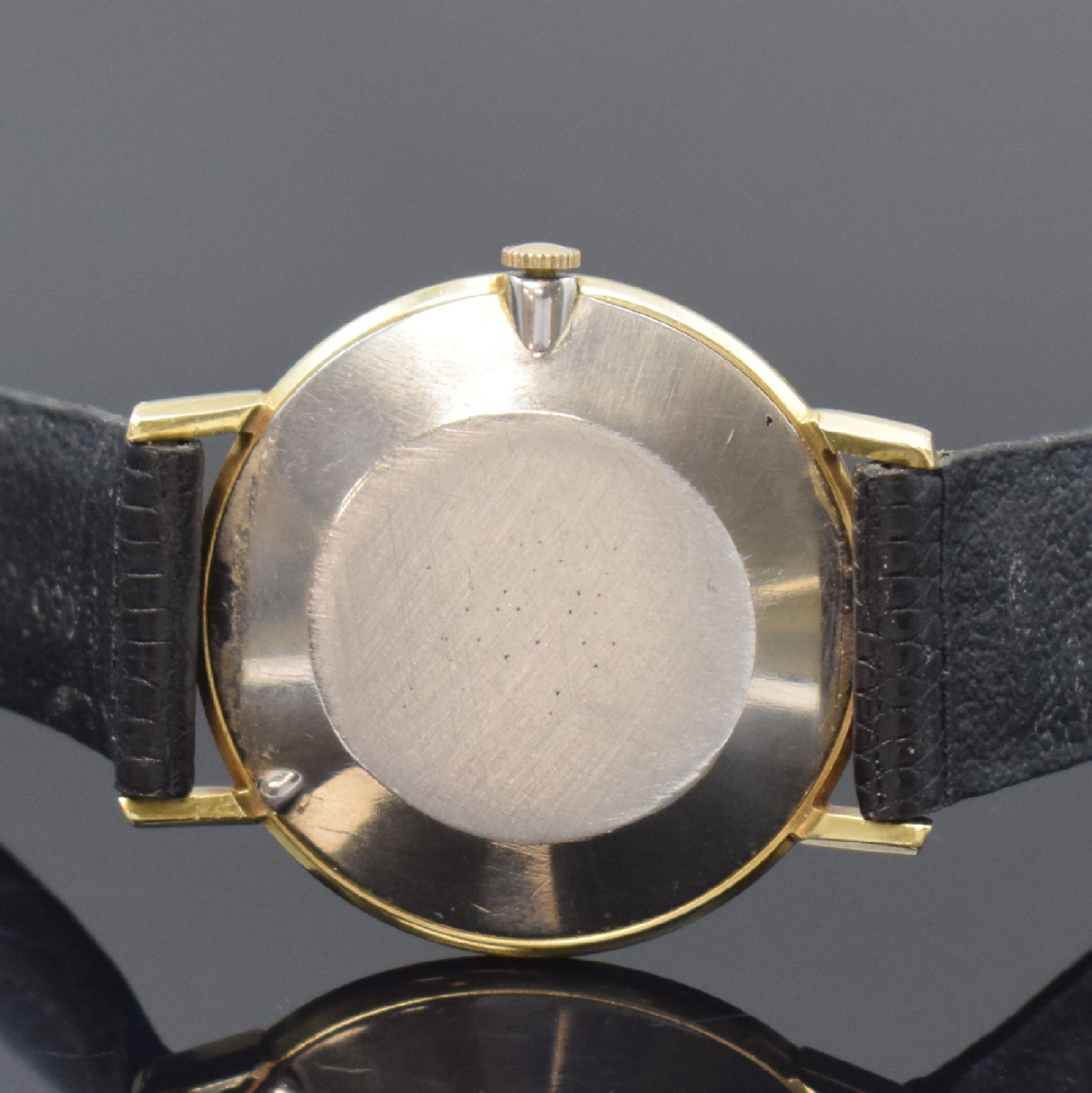 CORUM vergoldete Herrenarmbanduhr,  Schweiz um 1970, - Bild 4 aus 6