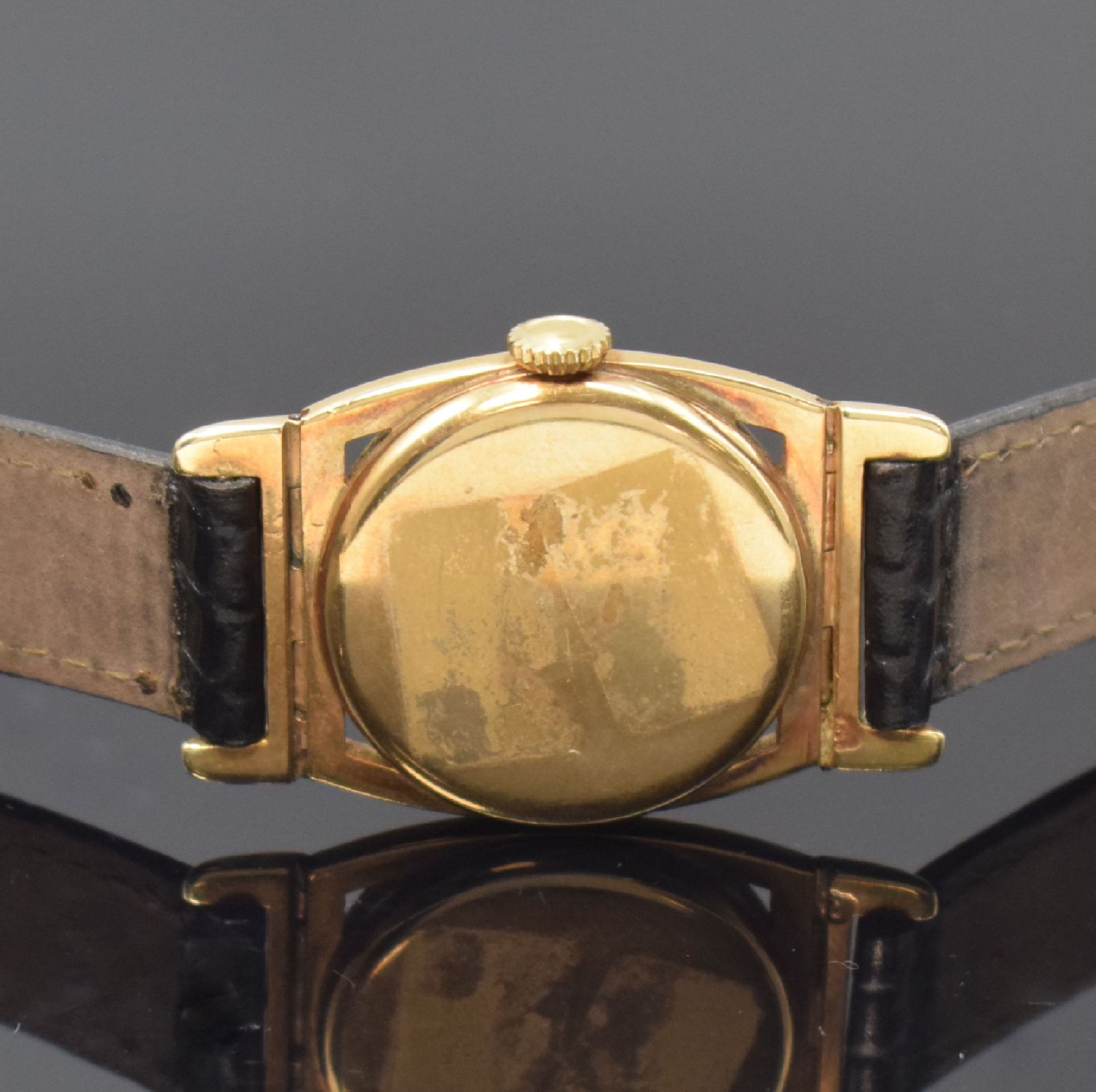 HAMILTON Piping Rock seltene Art-Deco Armbanduhr in GG - Image 4 of 6