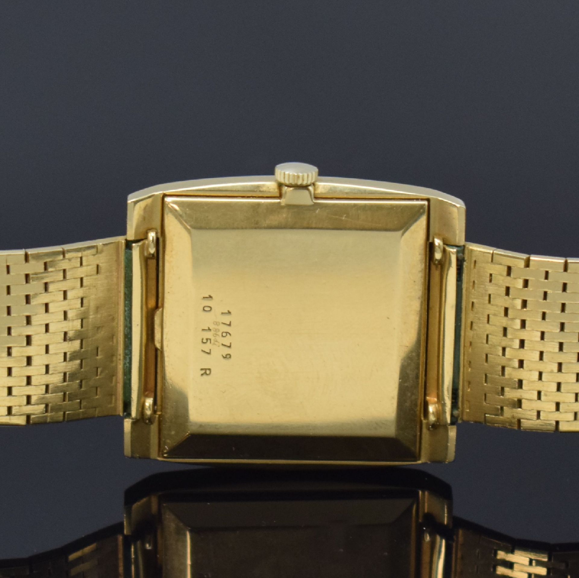 MILUS Armbanduhr in GG 750/000, Schweiz um 1965, - Image 5 of 5