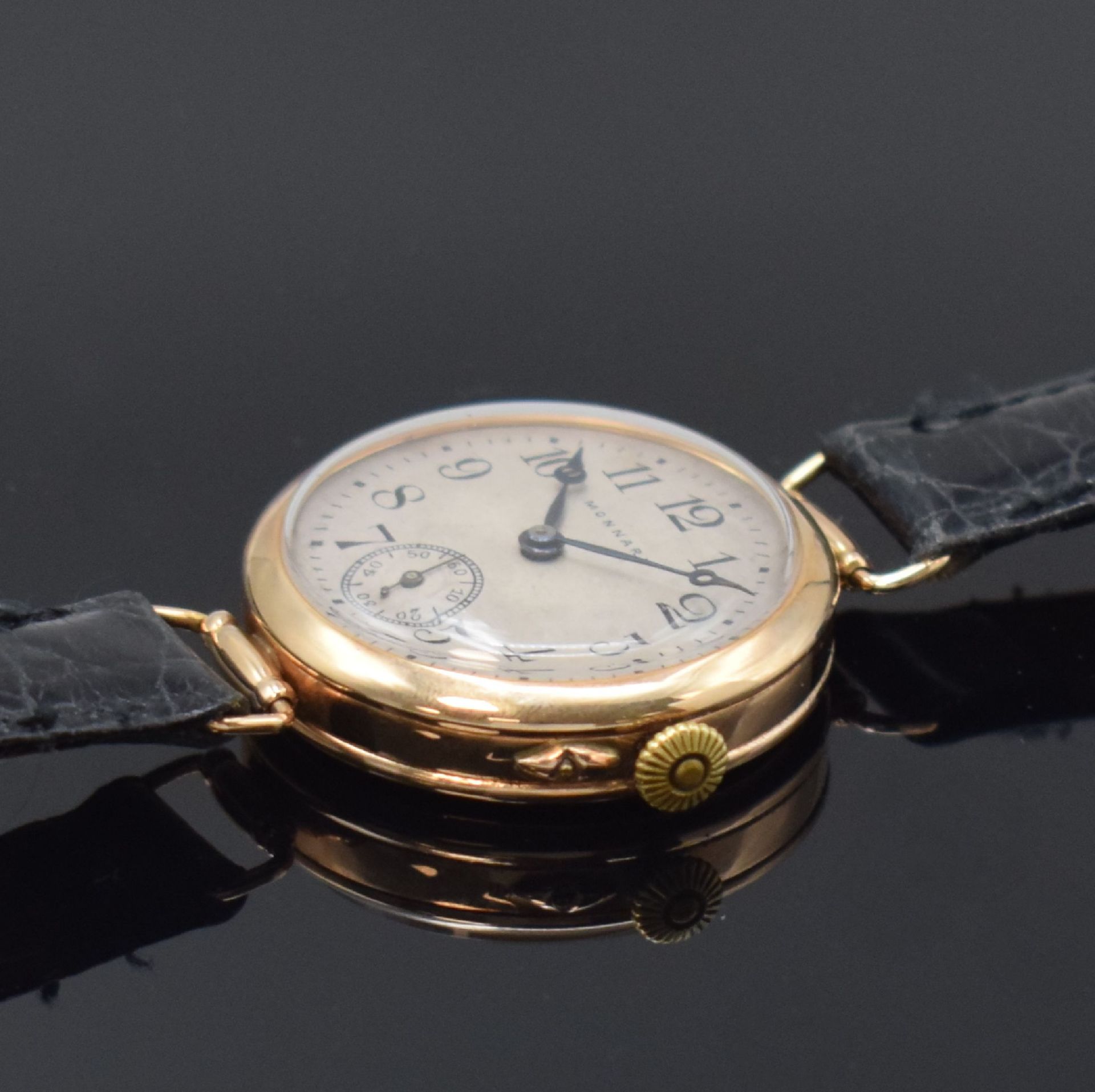 MONNARD frühe Armbanduhr in RG 583/000, Schweiz für den - Image 3 of 6