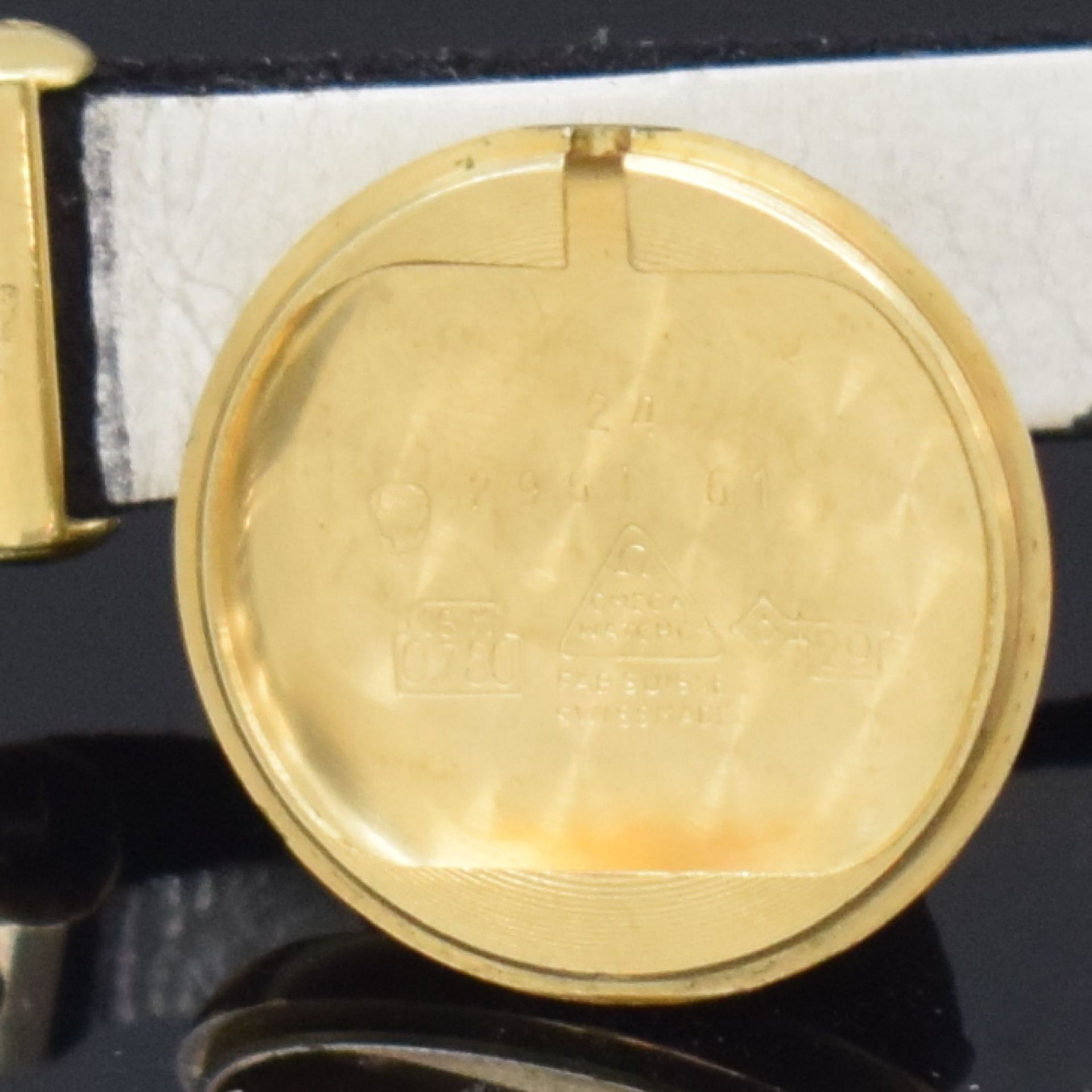 OMEGA Damenarmbanduhr in GG 750/000,  Handaufzug, Schweiz - Bild 7 aus 7