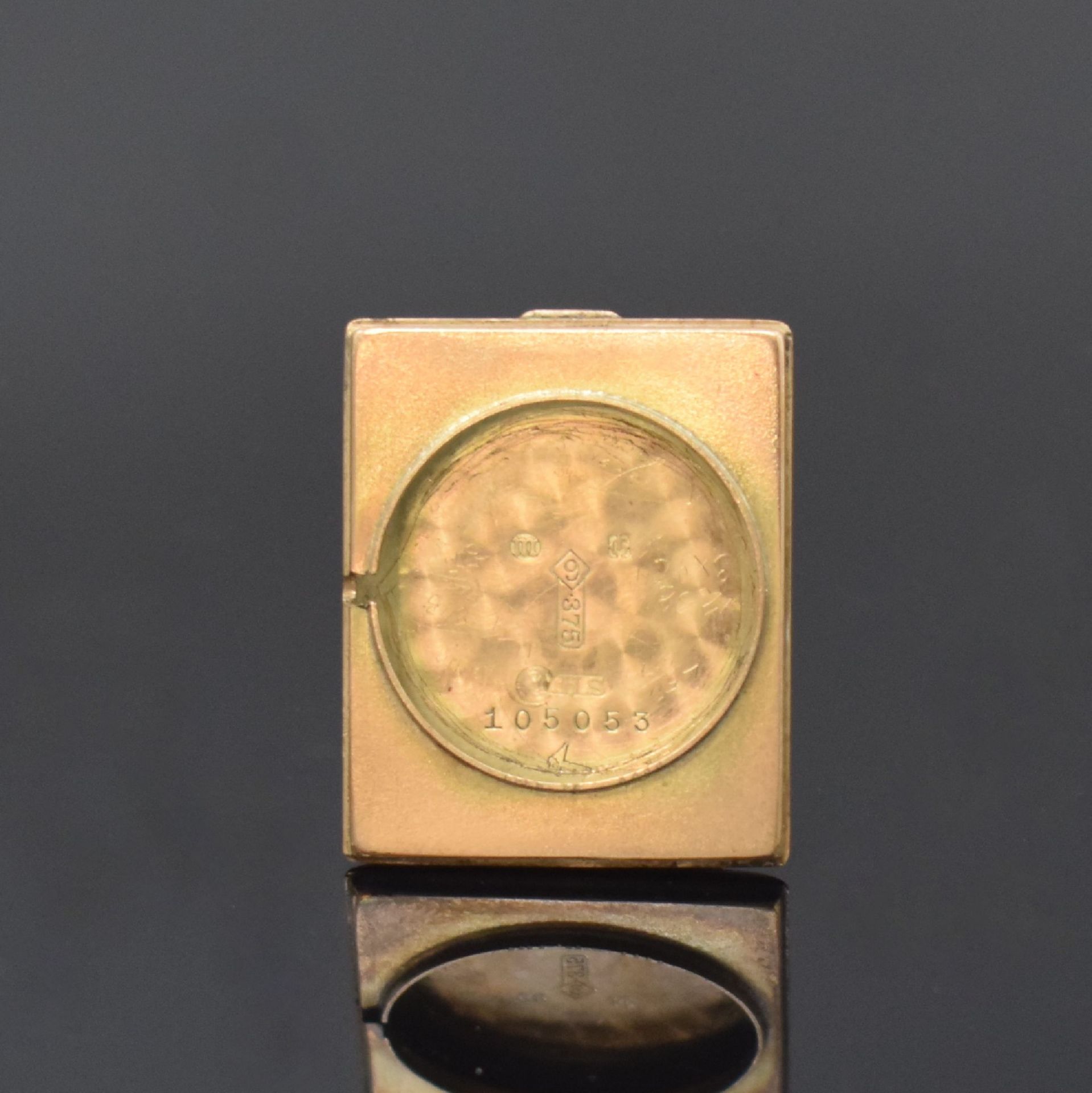 UNIVERSAL GENEVE rechteckige Armbanduhr in GG 375/000, - Image 6 of 7