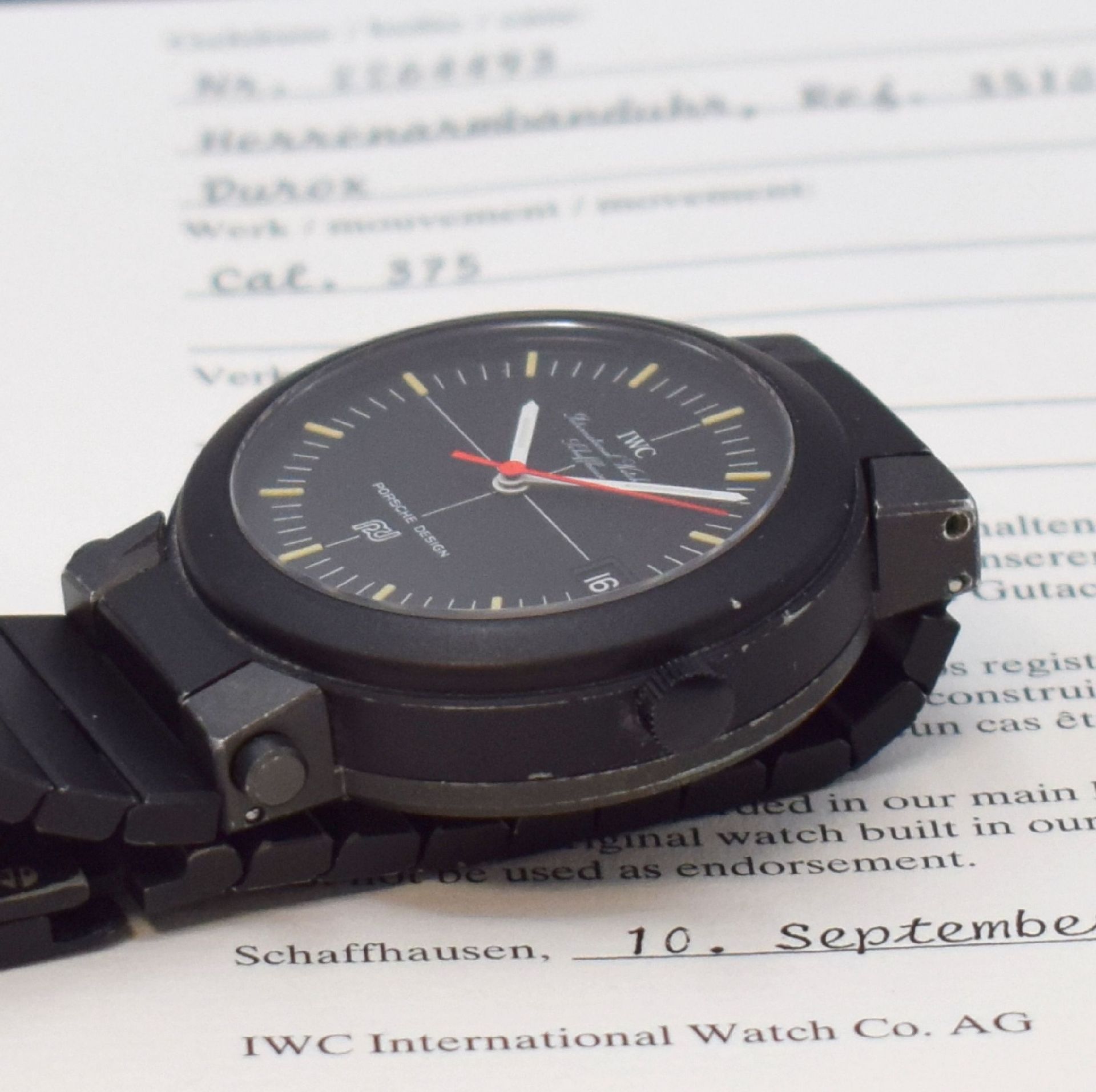 IWC / PORSCHE DESIGN Herrenarmbanduhr mit Kompass im - Image 4 of 5