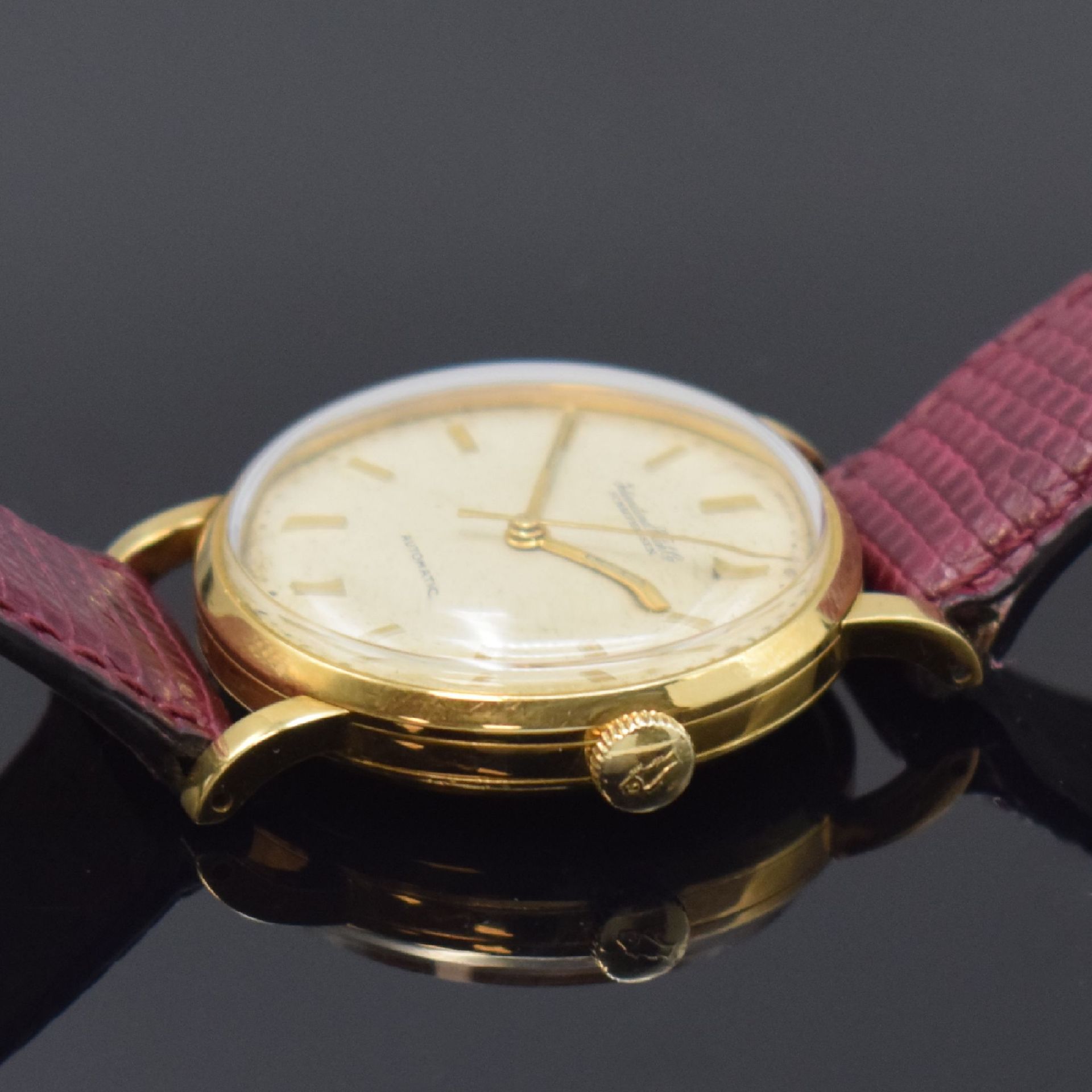 IWC Herrenarmbanduhr in GG 750/000, Schweiz um 1957, - Image 3 of 7