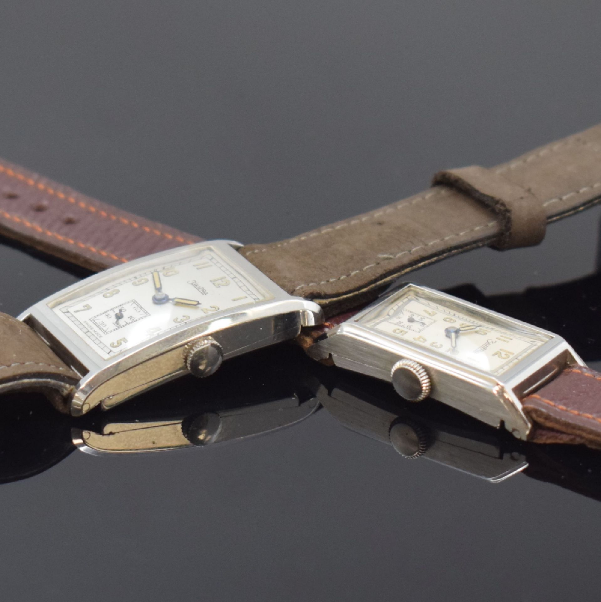 ZENTRA 2 nahezu neuwertige Armbanduhren in Stahl mit - Bild 5 aus 5