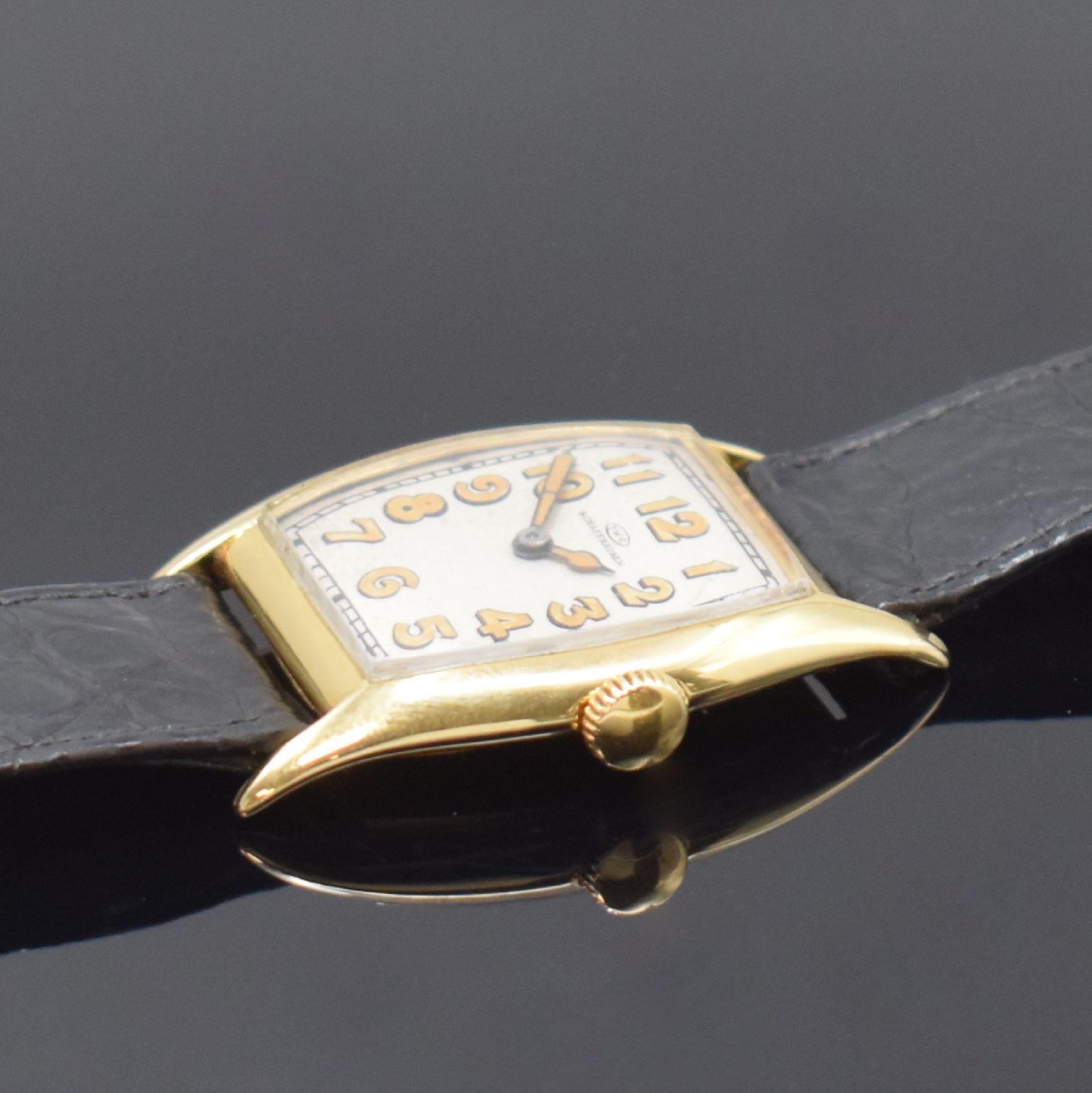 IWC Armbanduhr in GG 750/000, Schweiz/USA um 1926, - Image 3 of 6