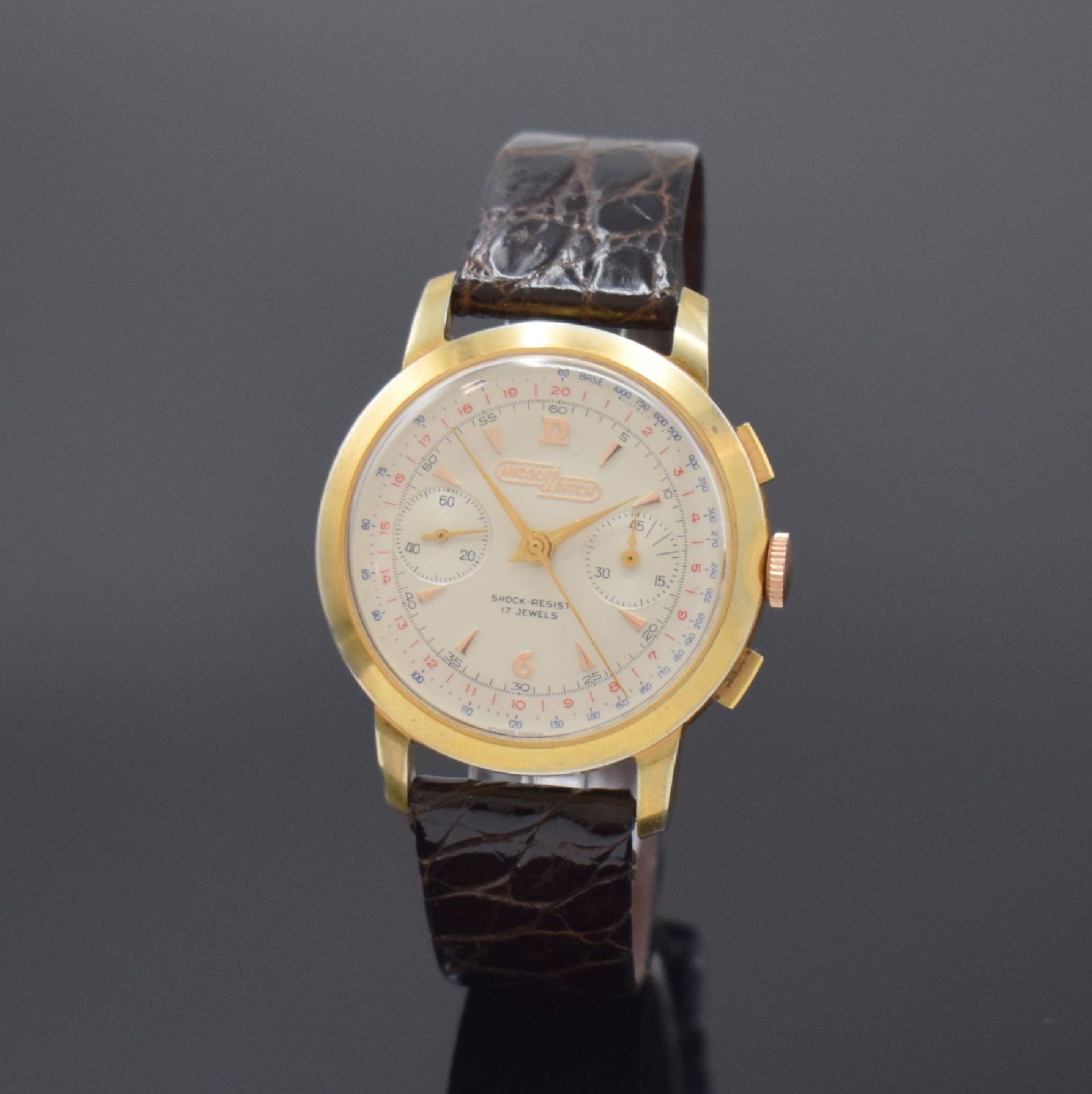 NICOLET WATCH Herrenchronograph, Schweiz um 1960,