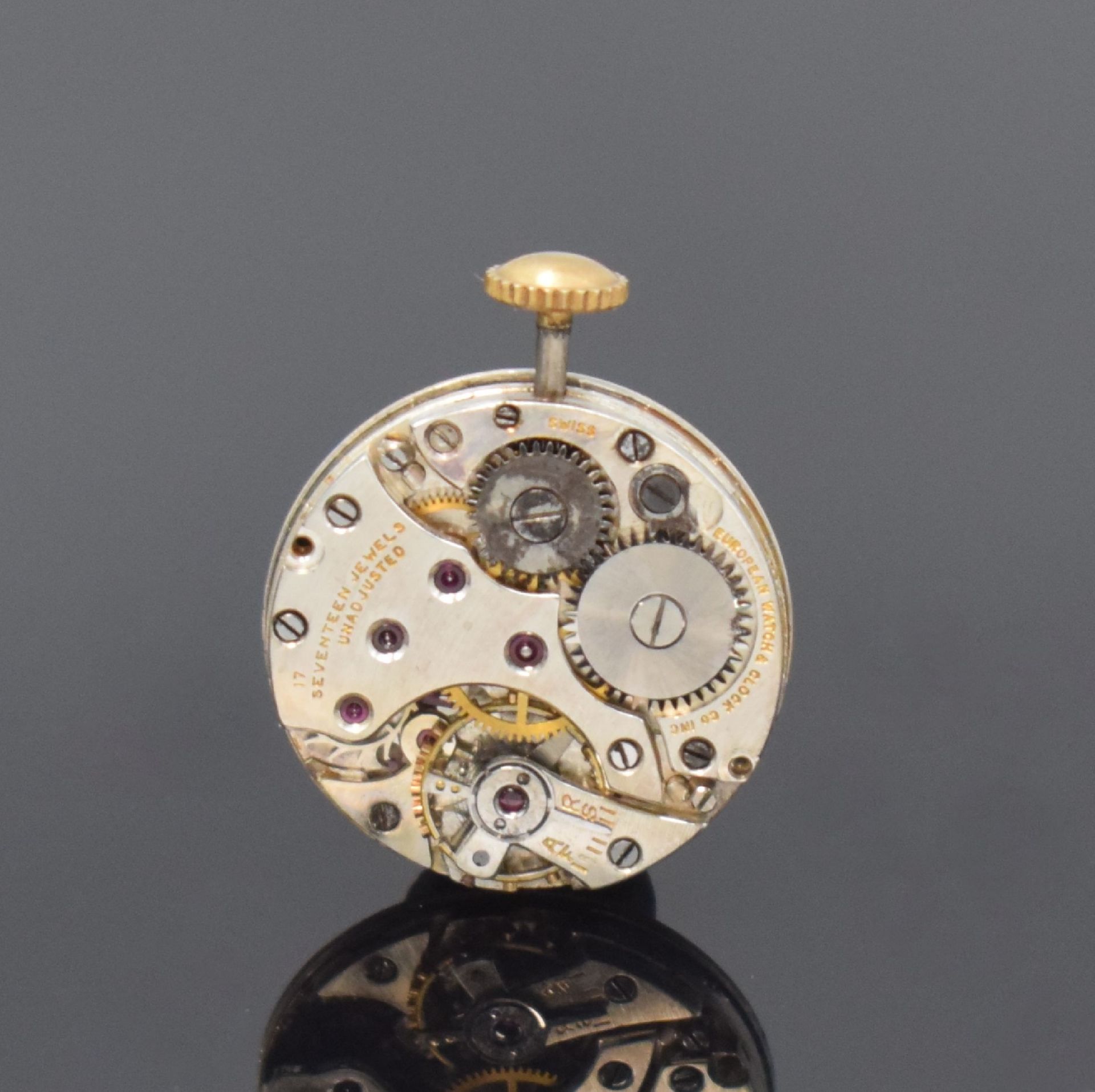 EUROPEAN WATCH & CLOCK Co INC Frackuhr in Silber mit Kette - Image 6 of 13