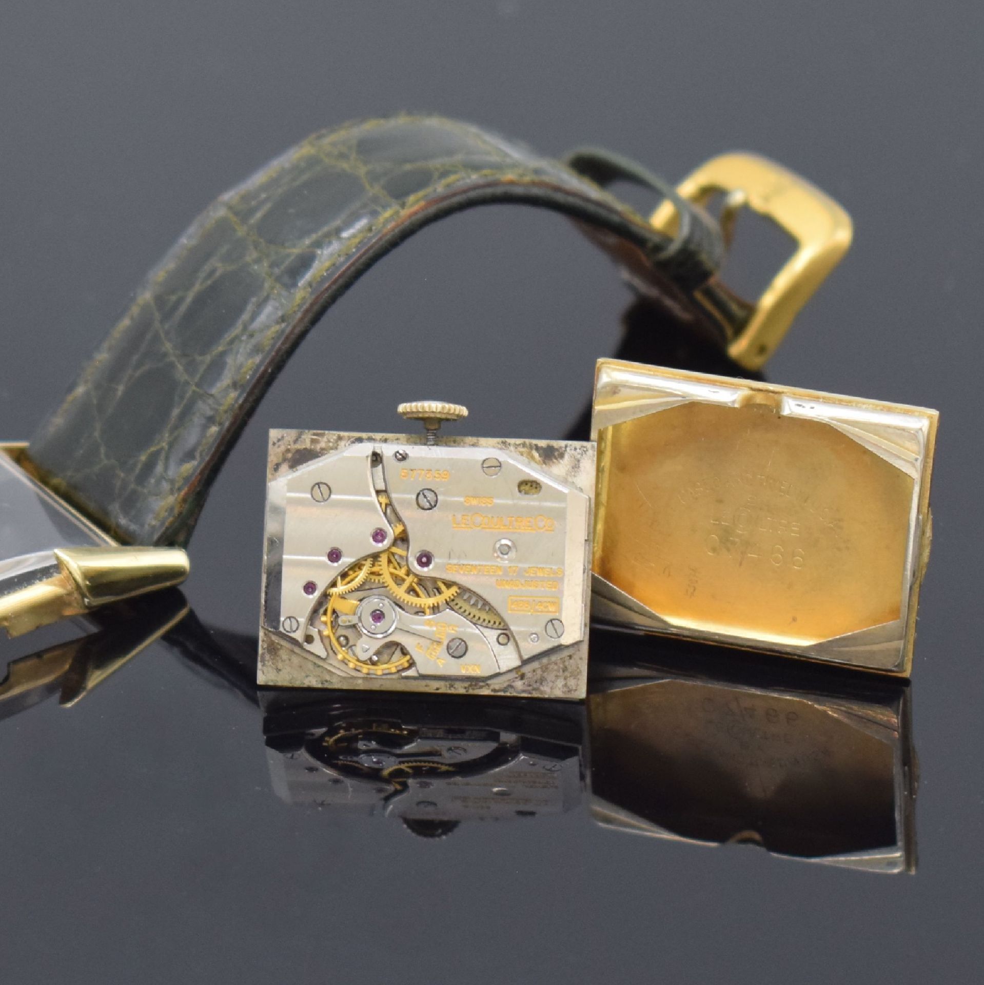 LeCoultre Armbanduhr in GG 585/000,  Schweiz/USA Ende - Bild 7 aus 8