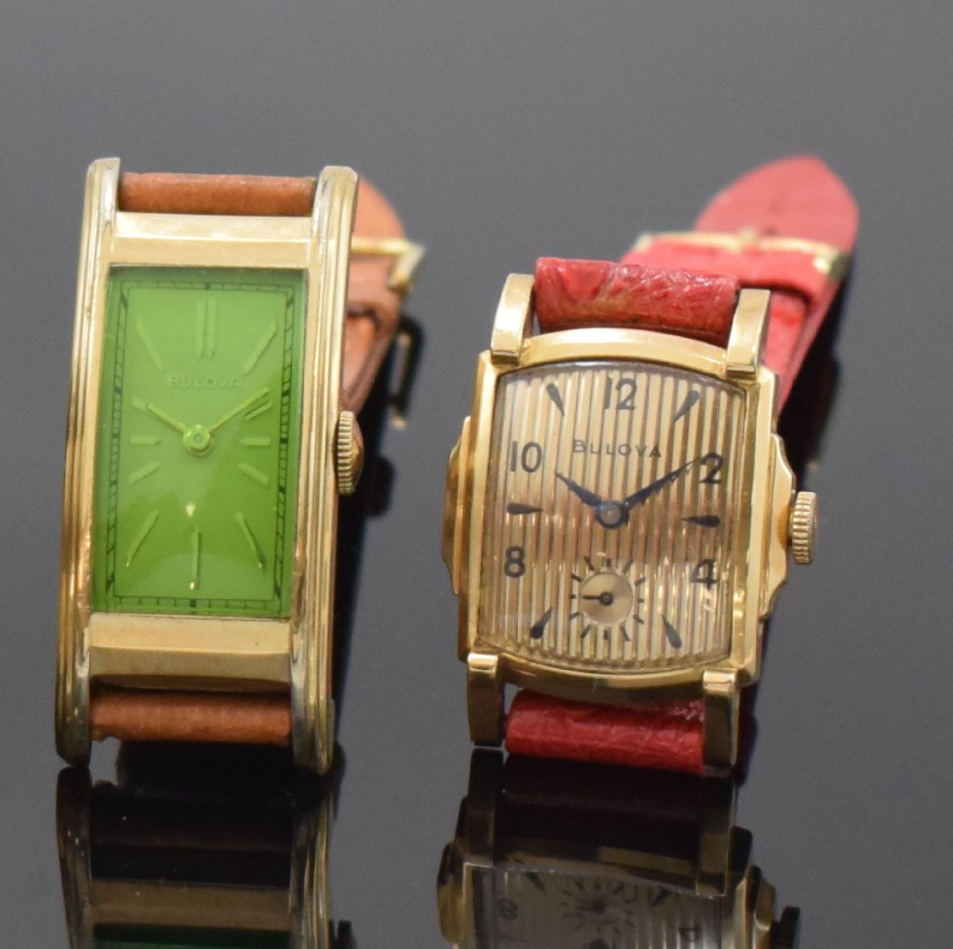 BULOVA Drivers und 3 weitere vergoldete Armbanduhren,  USA - Bild 2 aus 9