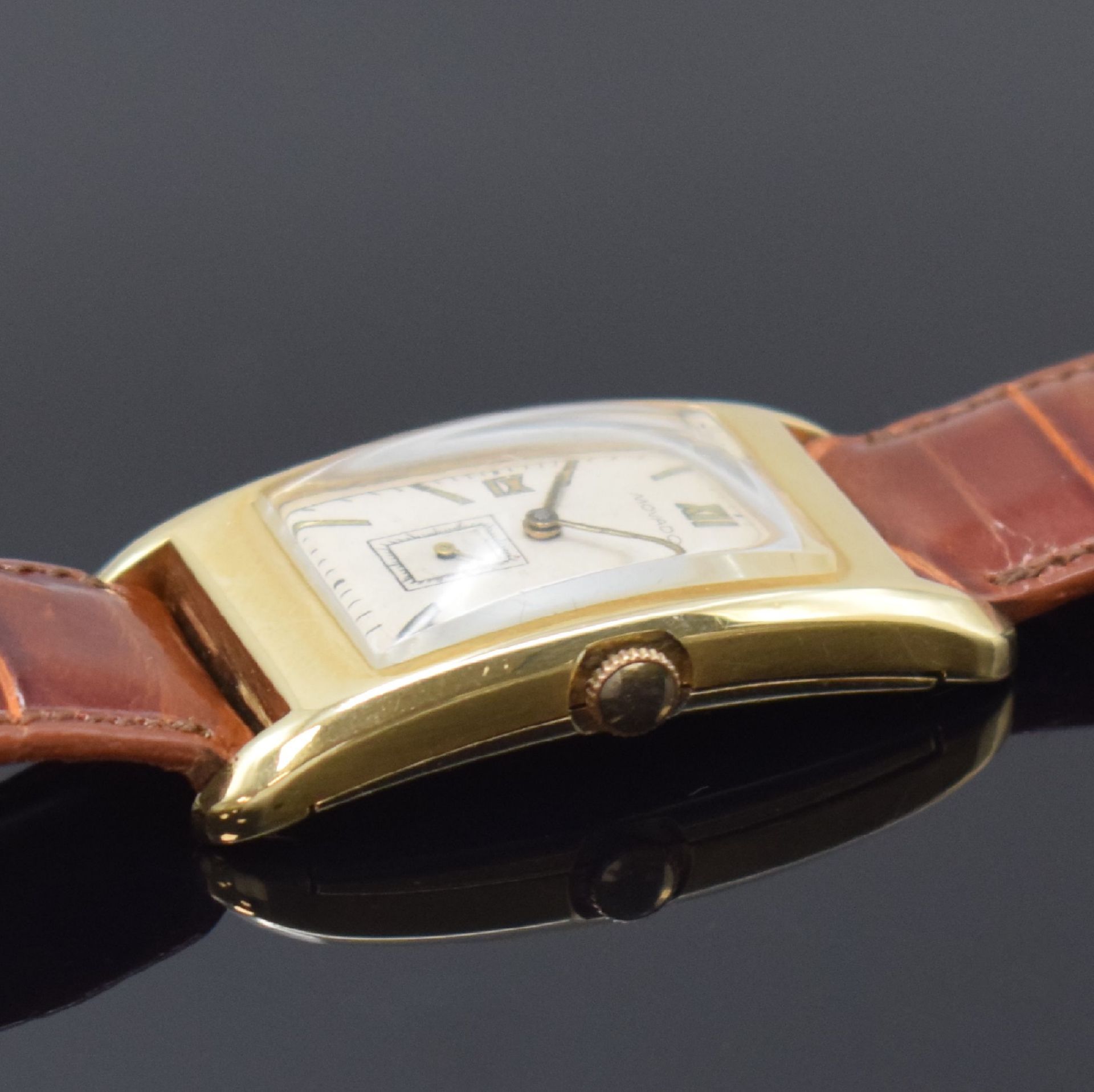 MOVADO rechteckige Armbanduhr Referenz 41819 in GG - Image 3 of 6