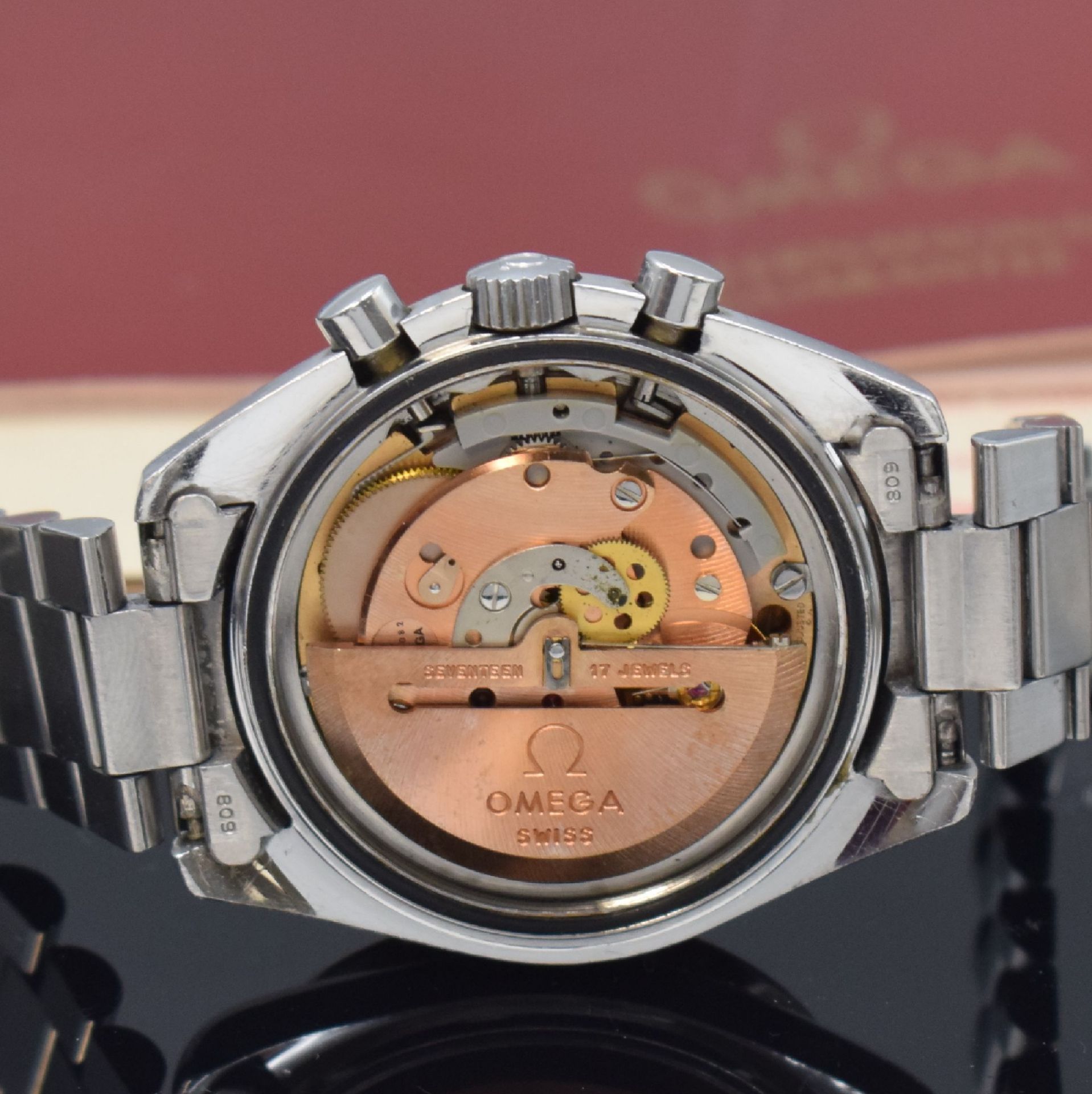 OMEGA extrem seltener Armbandchronograph Speedmaster sog. - Image 6 of 8
