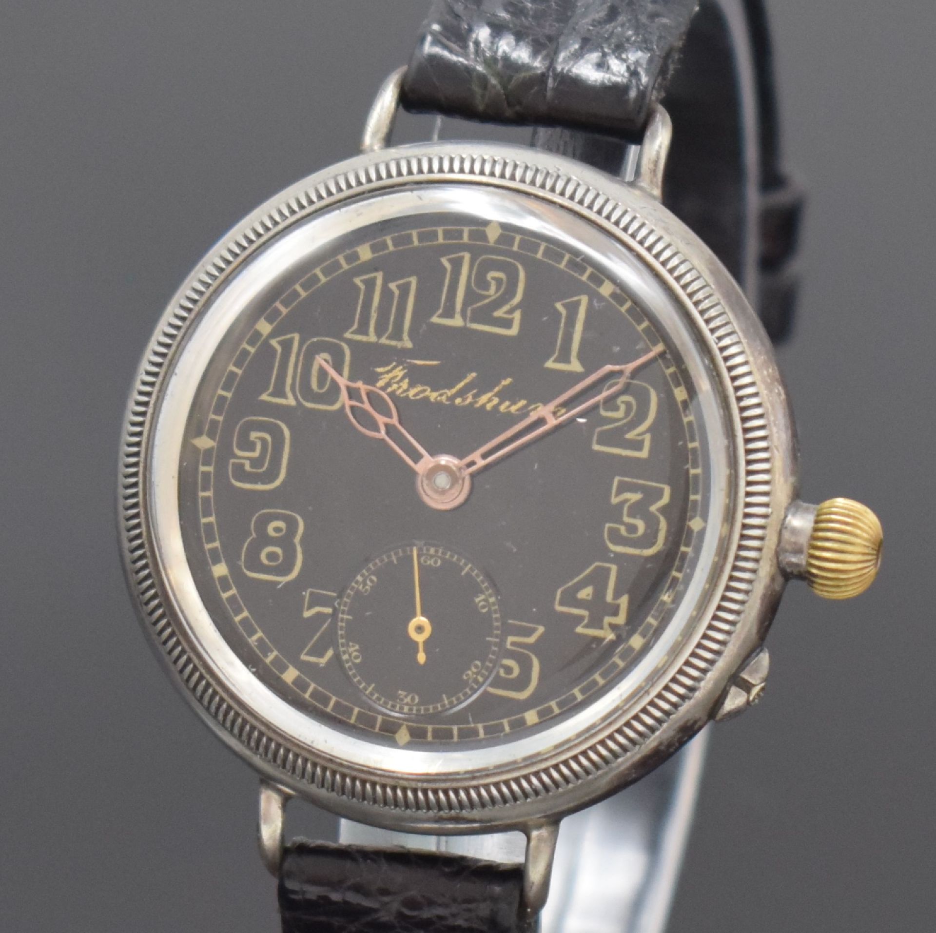 IWC / Frodsham / Stauffer & Co. frühe Herrenarmbanduhr, - Image 2 of 7