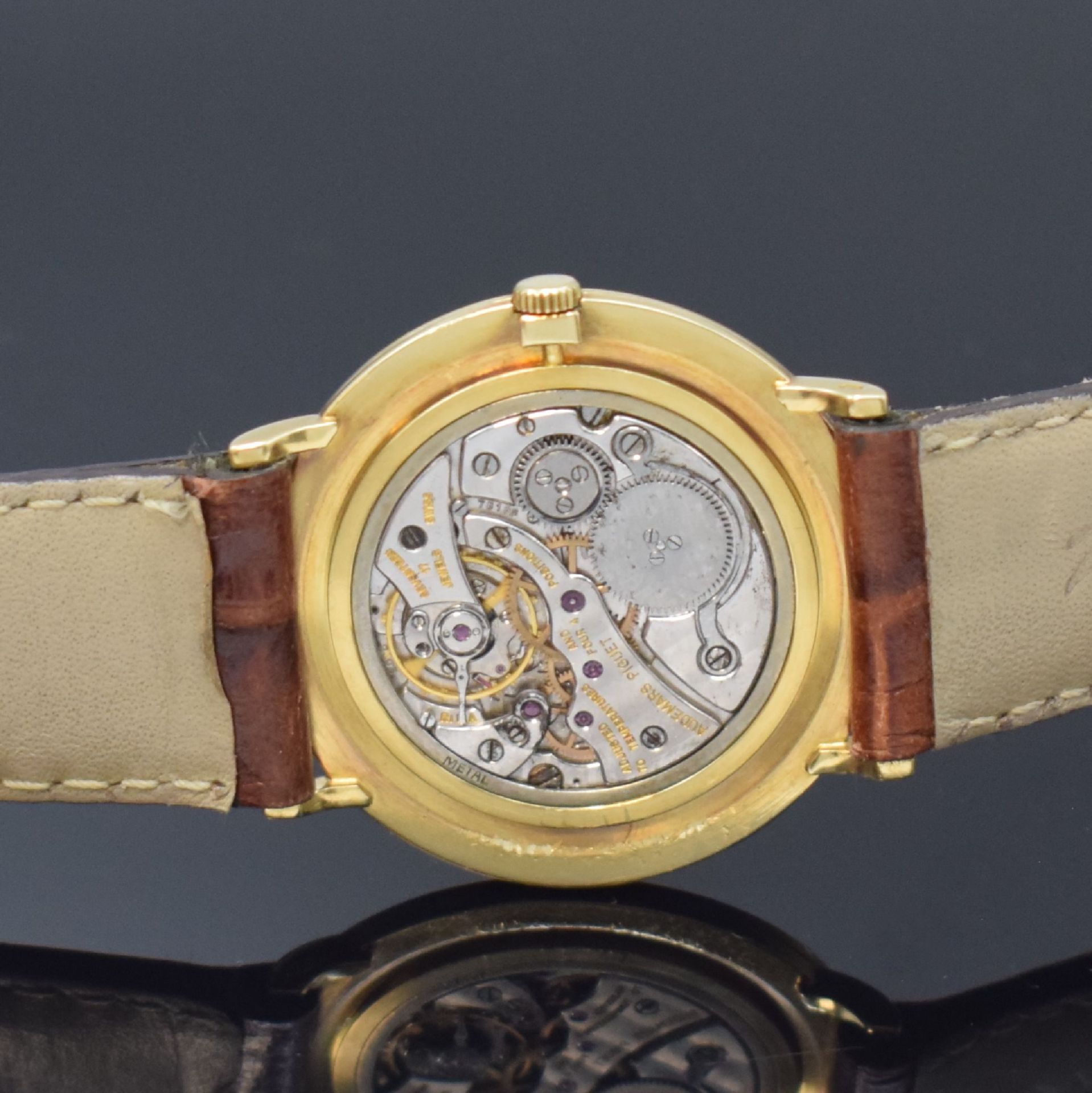 AUDEMARS PIGUET seltene Armbanduhr 'Disco Volante' in GG - Bild 5 aus 6