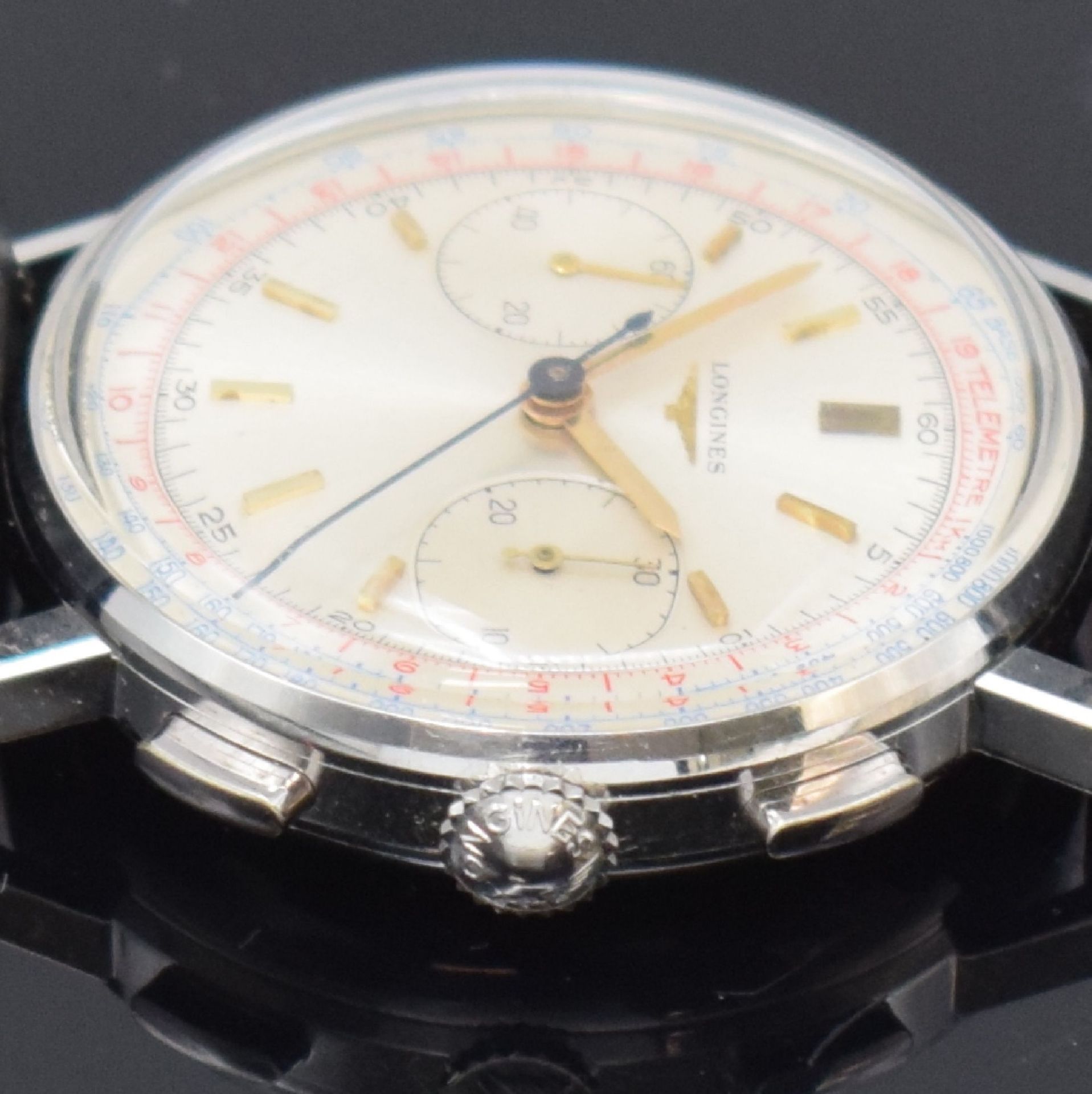 LONGINES Flyback-Schaltradchronograph Referenz 7412, - Image 8 of 8