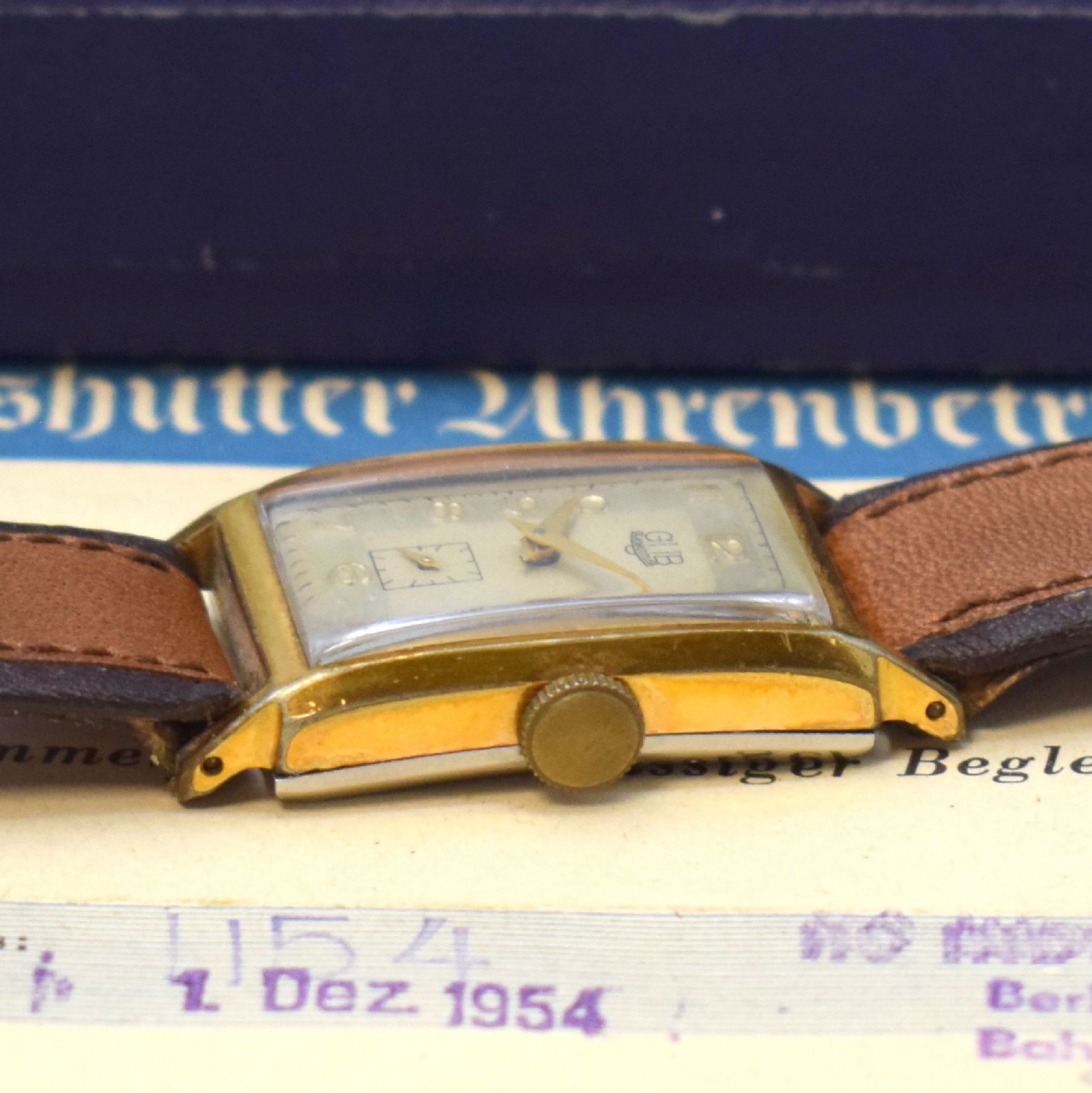 GUB Herrenarmbanduhr Kaliber 62,  verg. Metallgeh. ber., - Bild 3 aus 6