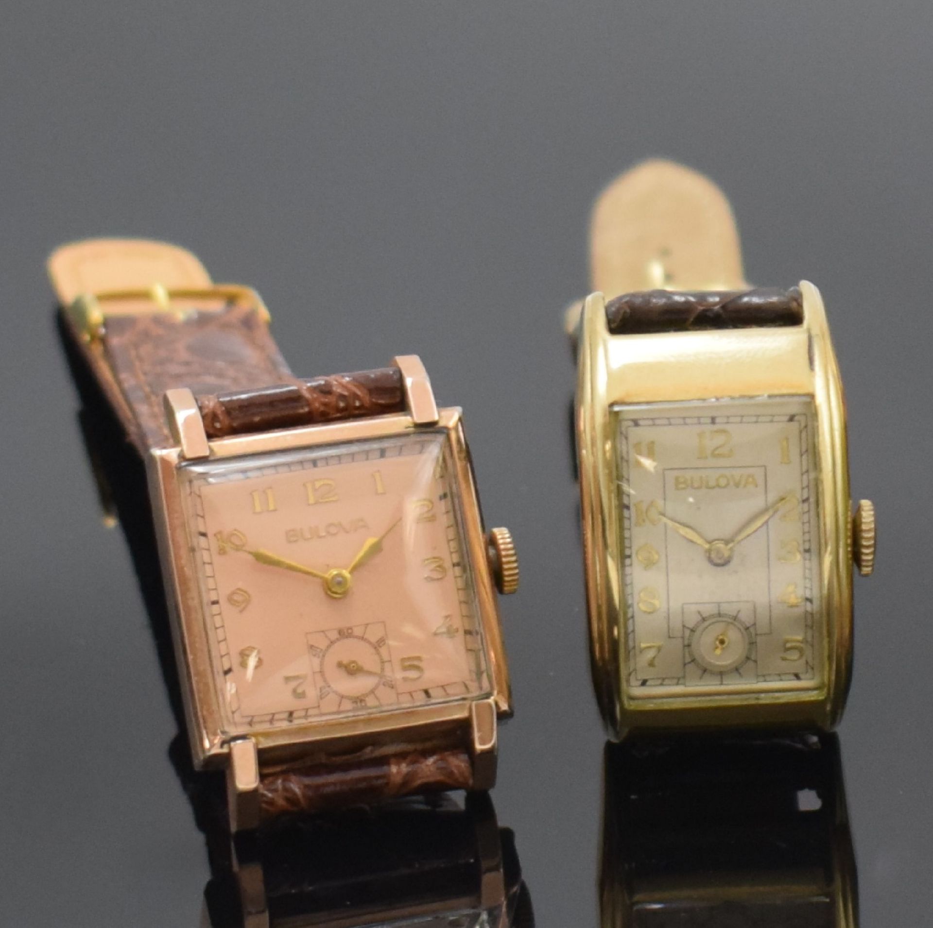 BULOVA Drivers und 3 weitere vergoldete Armbanduhren, USA - Image 3 of 9