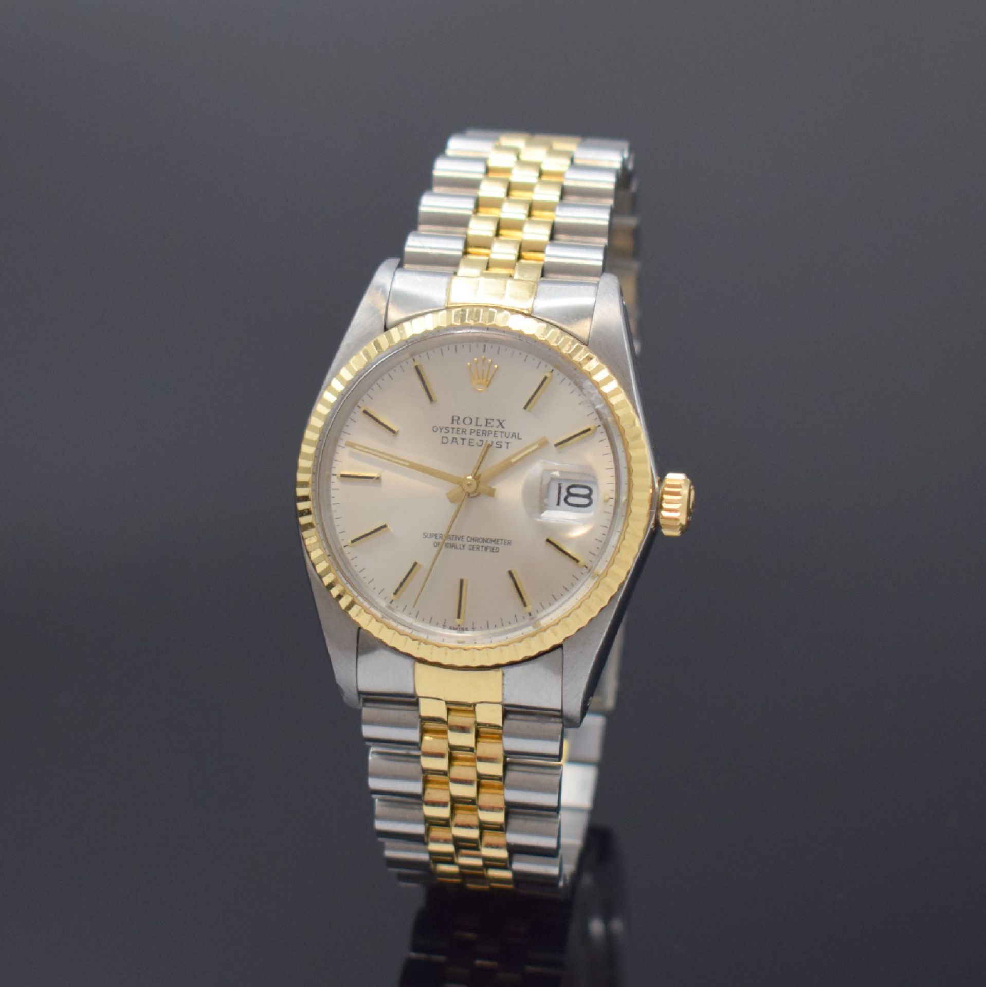 ROLEX Datejust in Stahl/Gold mit original Box und Papier