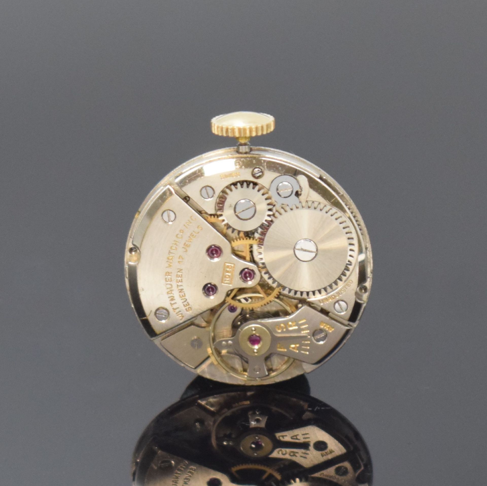 WITTNAUER viereckige Armbanduhr in GG 585/000, - Image 6 of 6