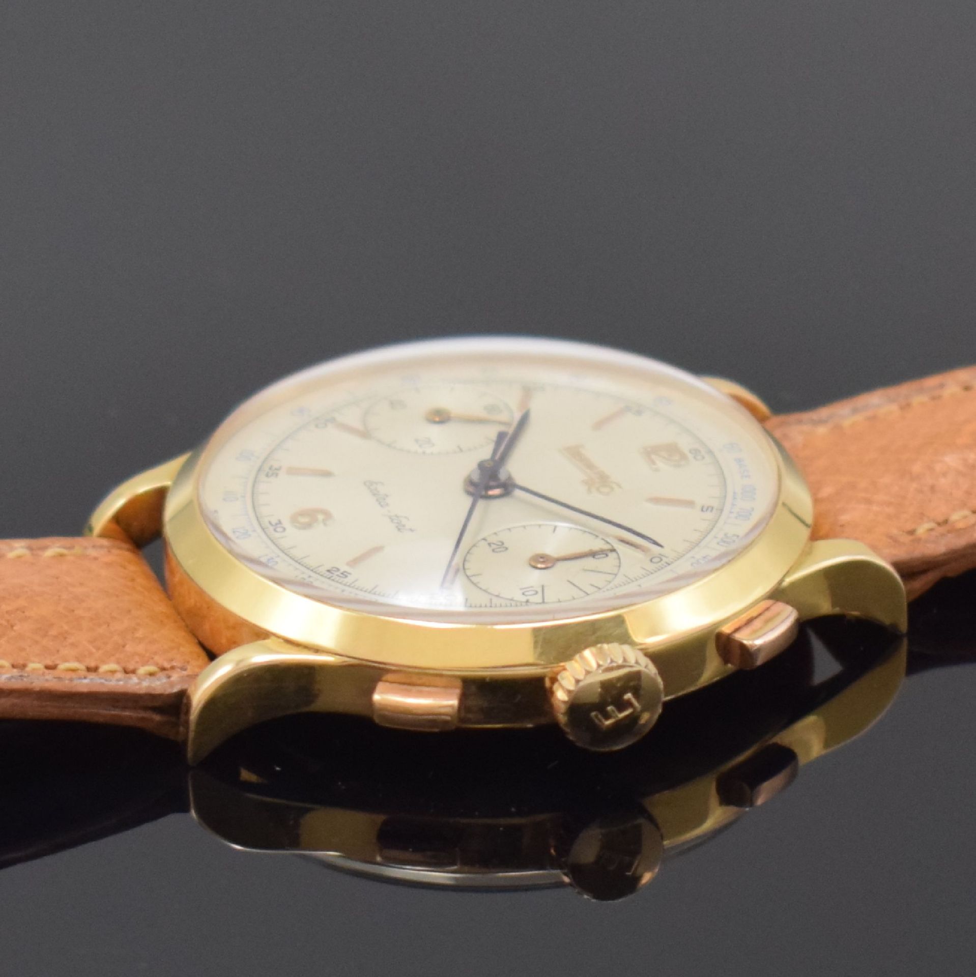 EBERHARD & CO großer Herrenchronograph in RG 750/000 - Image 3 of 7