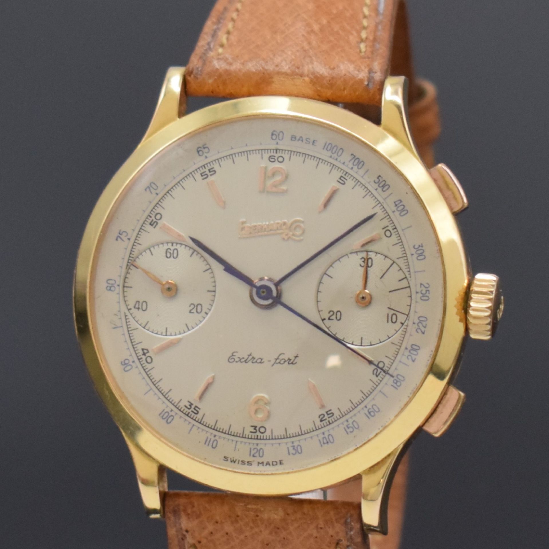 EBERHARD & CO großer Herrenchronograph in RG 750/000 - Image 2 of 7