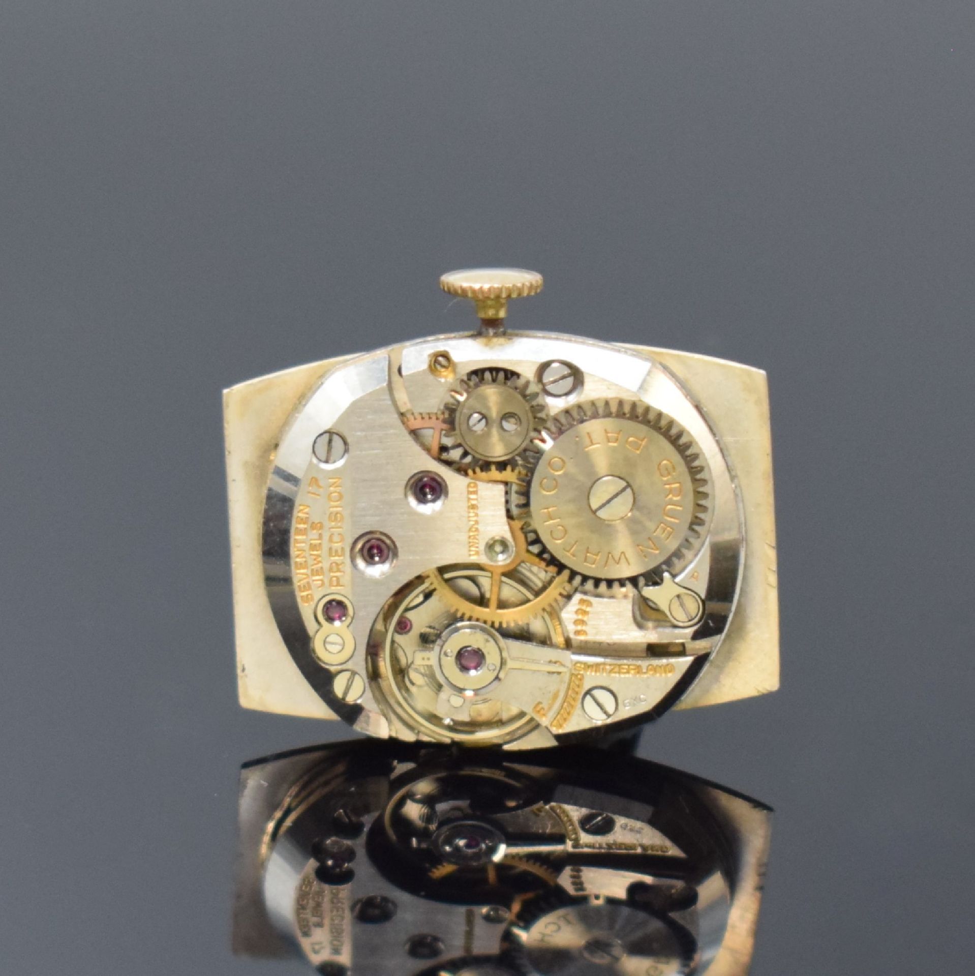 GRUEN Curvex Precision 4 rechteckige Armbanduhren in - Image 4 of 13