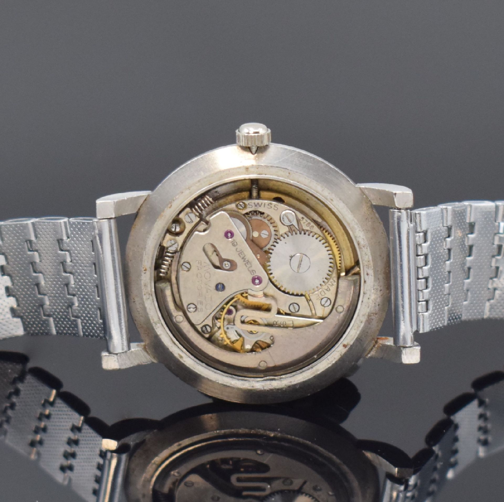 MOVADO Herrenarmbanduhr in Stahl Referenz 18463,  Schweiz - Bild 5 aus 6