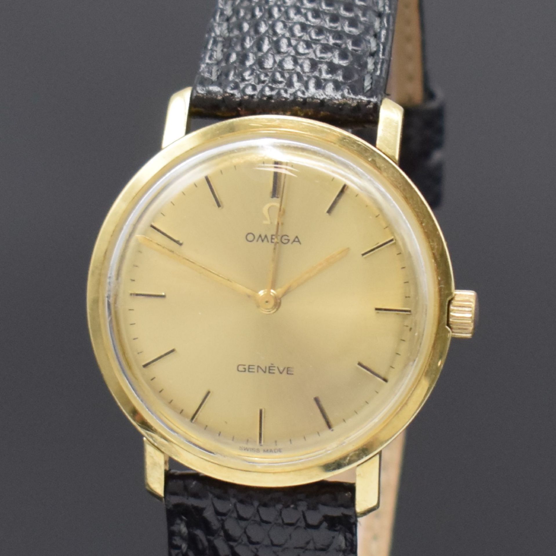 OMEGA Geneve Armbanduhr in GG 585/000,  Schweiz um 1970, - Bild 2 aus 6