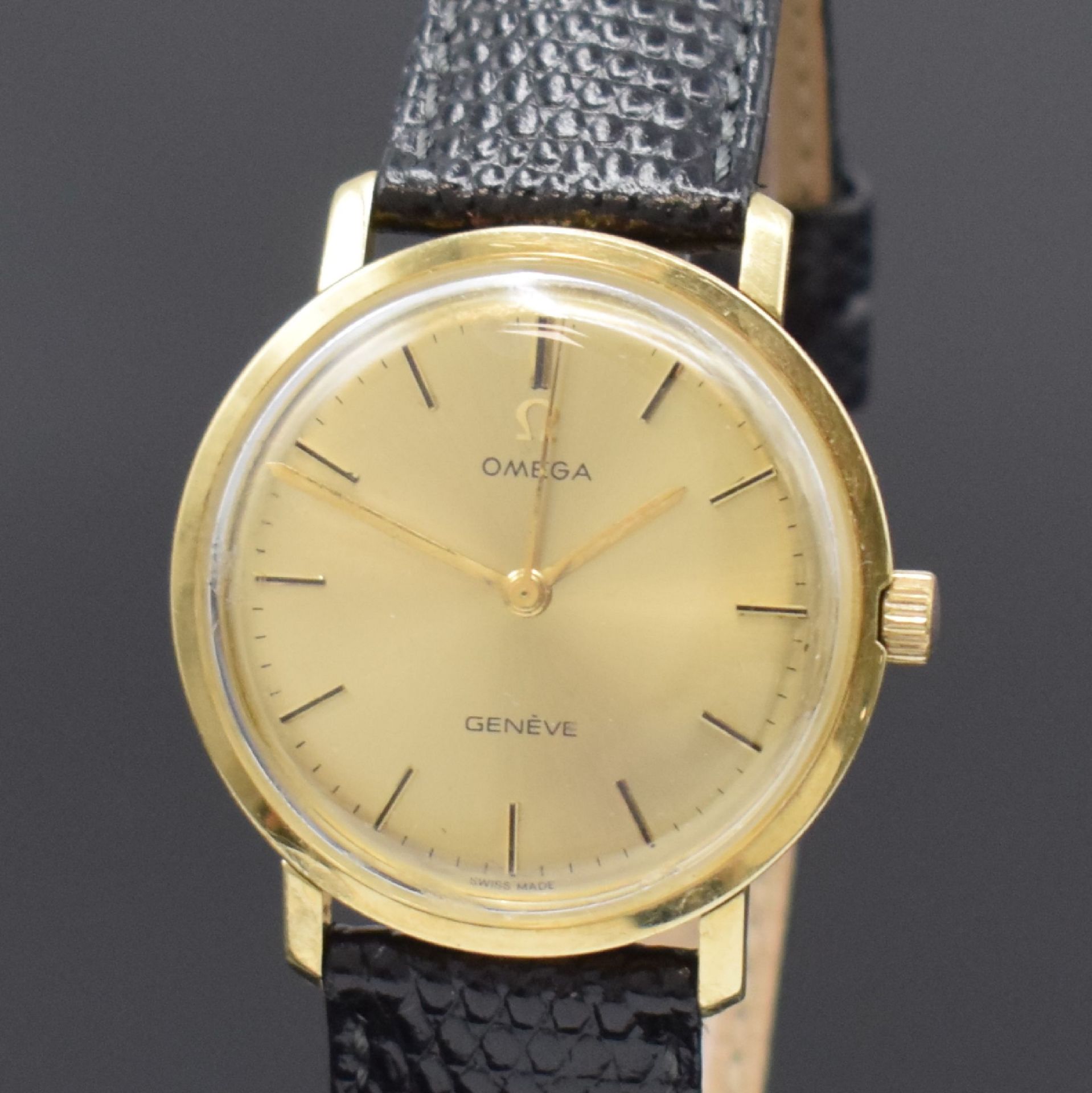 OMEGA Geneve Armbanduhr in GG 585/000, Schweiz um 1970, - Image 2 of 6