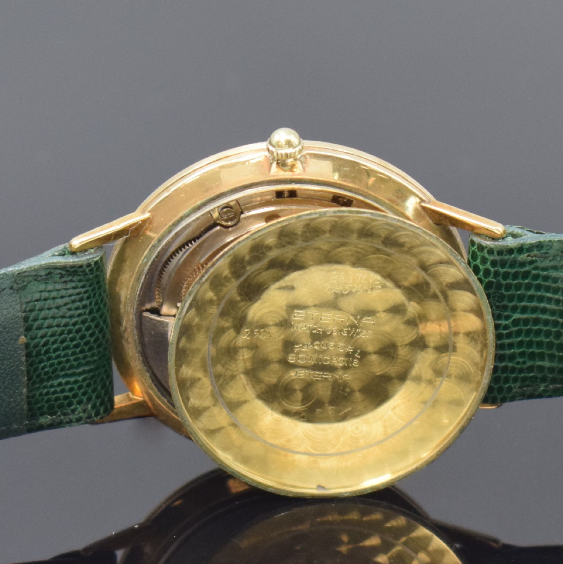 ETERNA-MATIC Centenaire vergoldete Herrenarmbanduhr, - Image 7 of 7