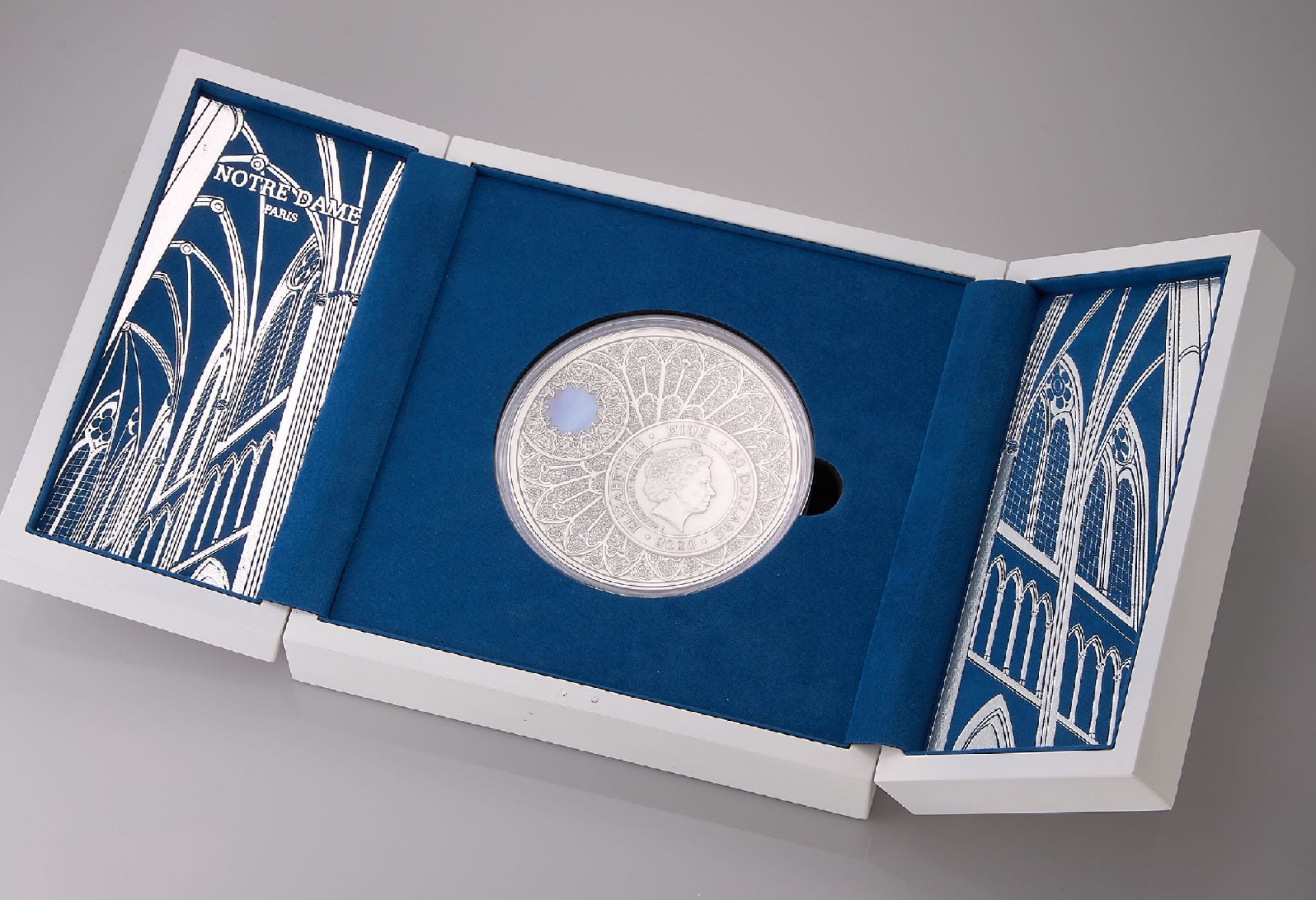 Gedenkmedaille 'Notre Dame', 999er Silber, 2020, zum