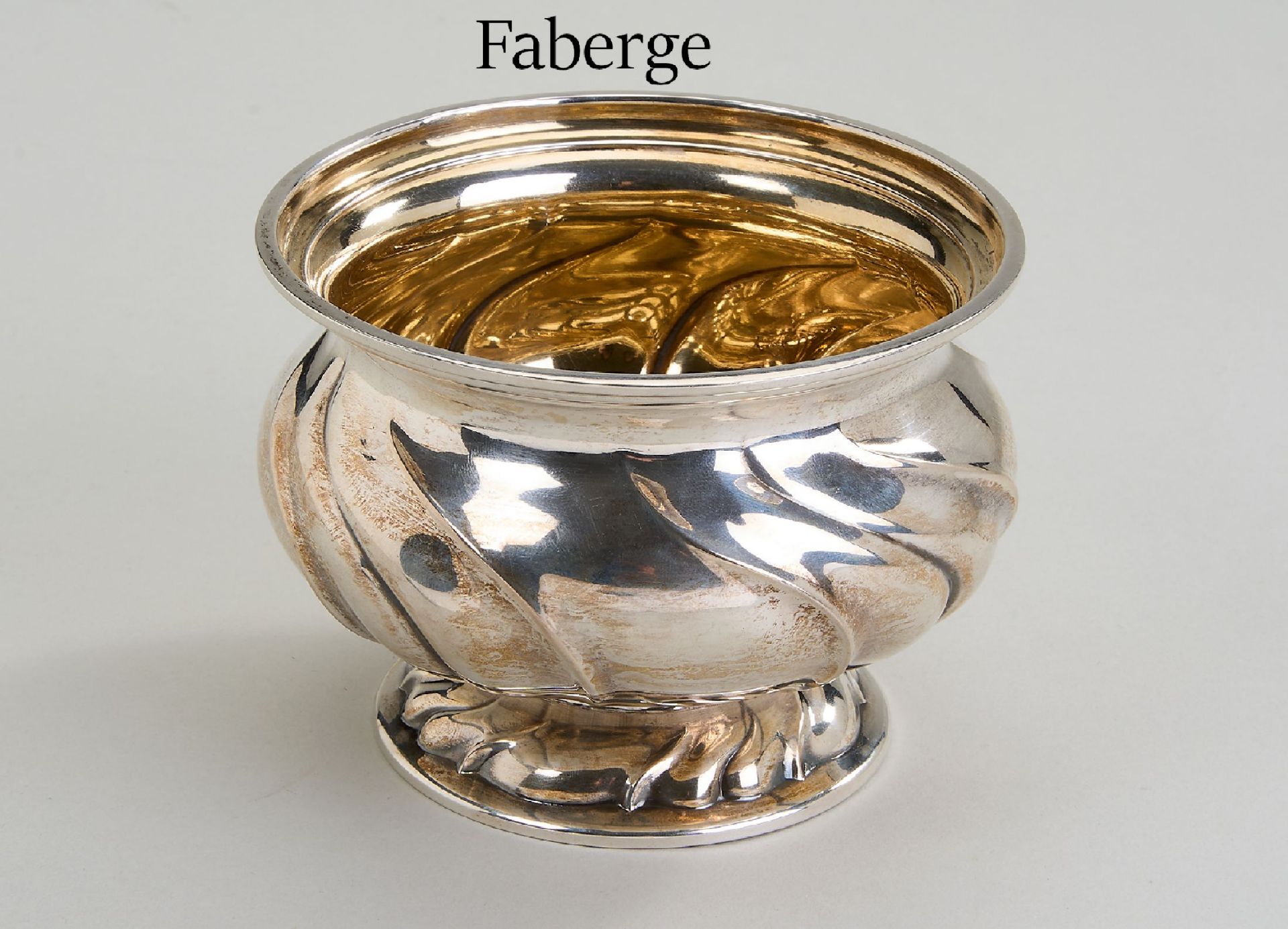 FABERGE Anbietschale, 84er Silber, RusslandMoskau,