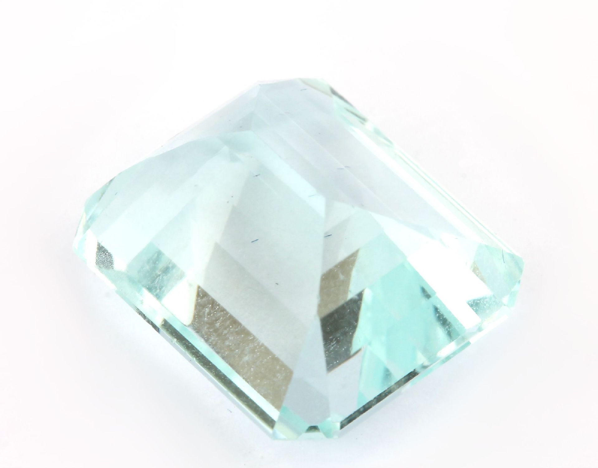 Loser Aquamarin, ca. 12.72 ct, Treppenschliff - Image 3 of 3