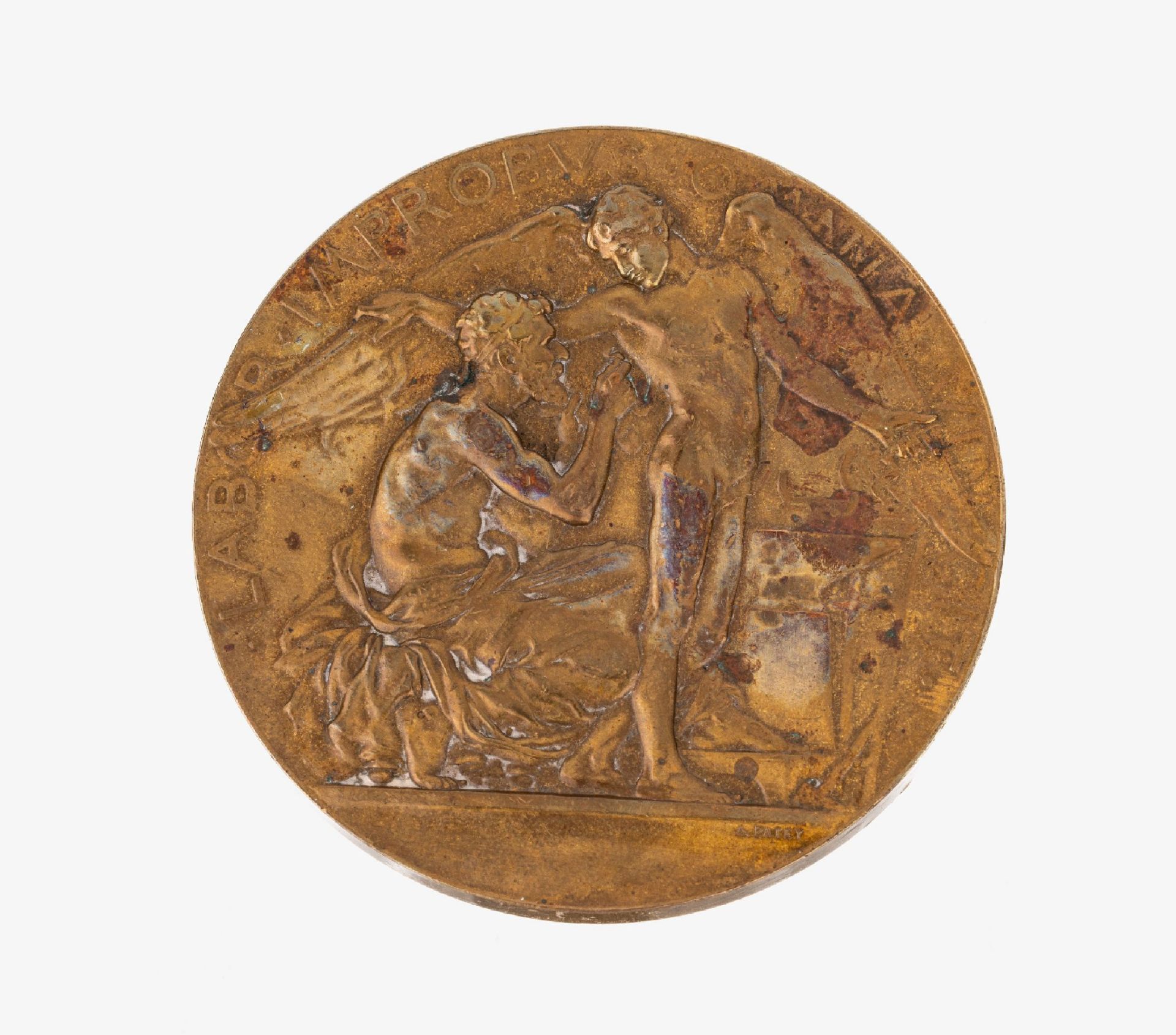 Gedenkmedaille, Bronze, Frankreich 1885, AV: Sic itura