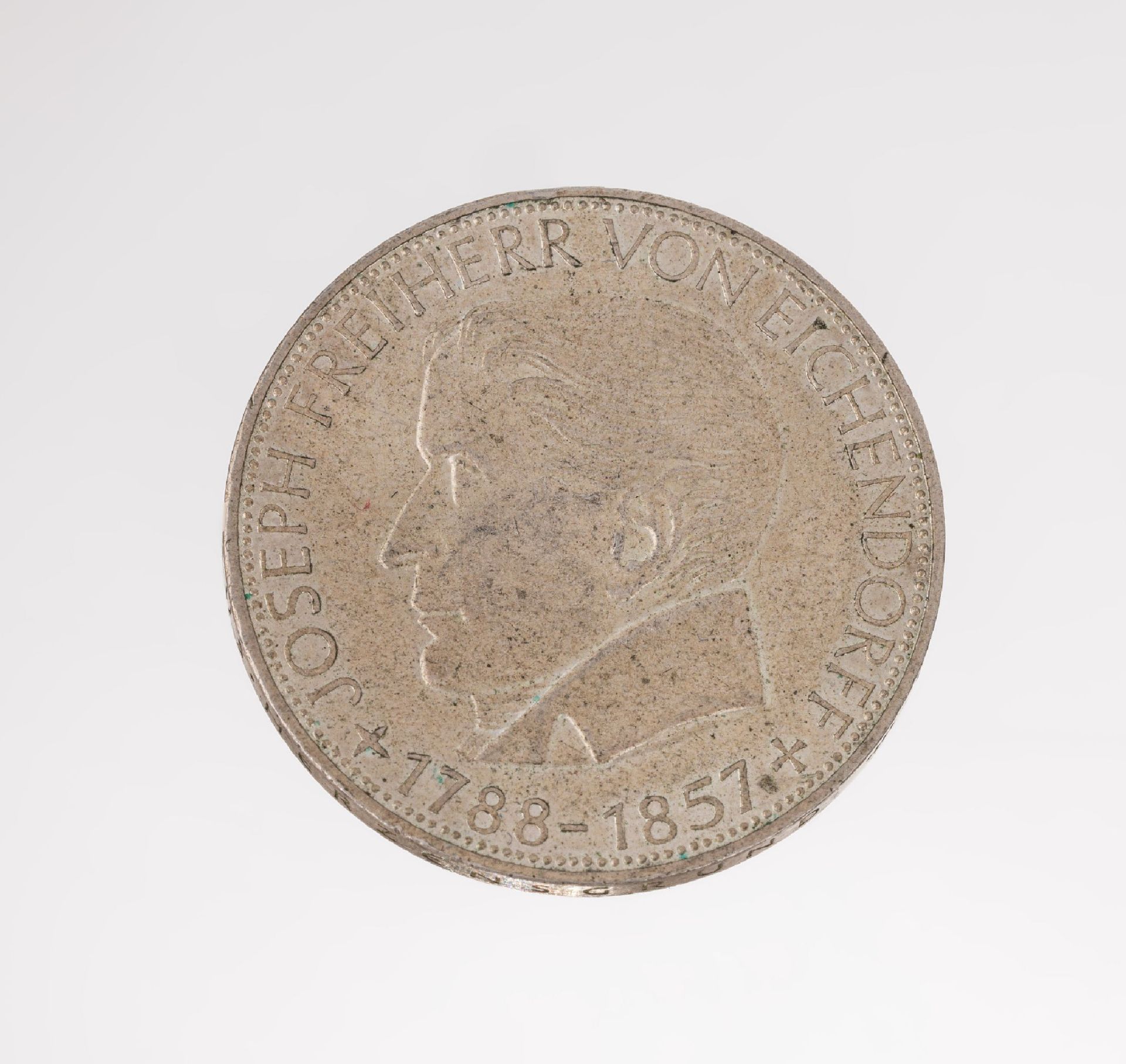 Silbermünze, 5 DM, Joseph Freiherr von Eichendorff,