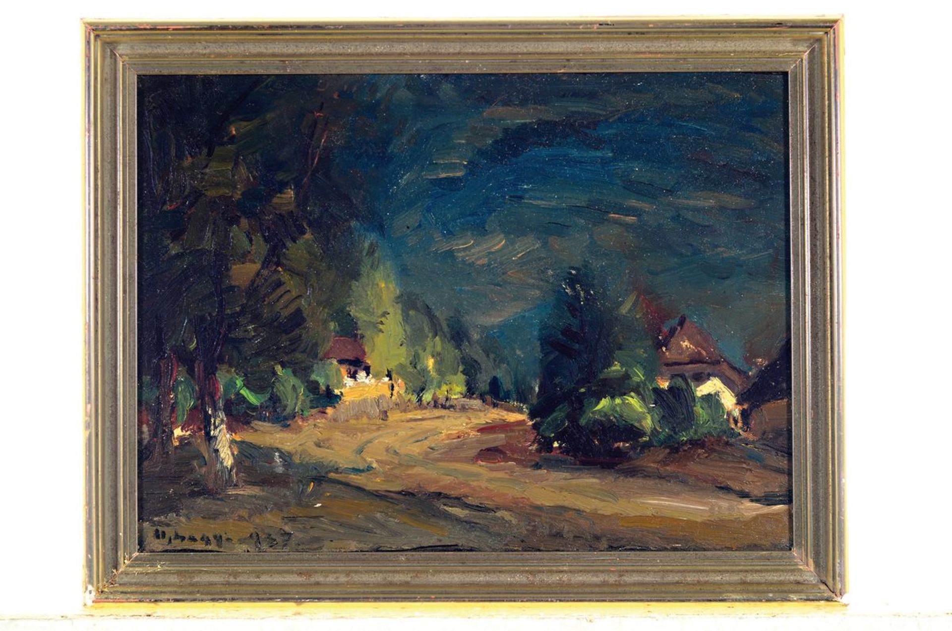 Oszcar Nagy, 1883-1965, Ungarn,  Landschaft mit - Bild 2 aus 2