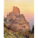 Francois Gos, 1880-1975,  Blick auf eine Burg bei